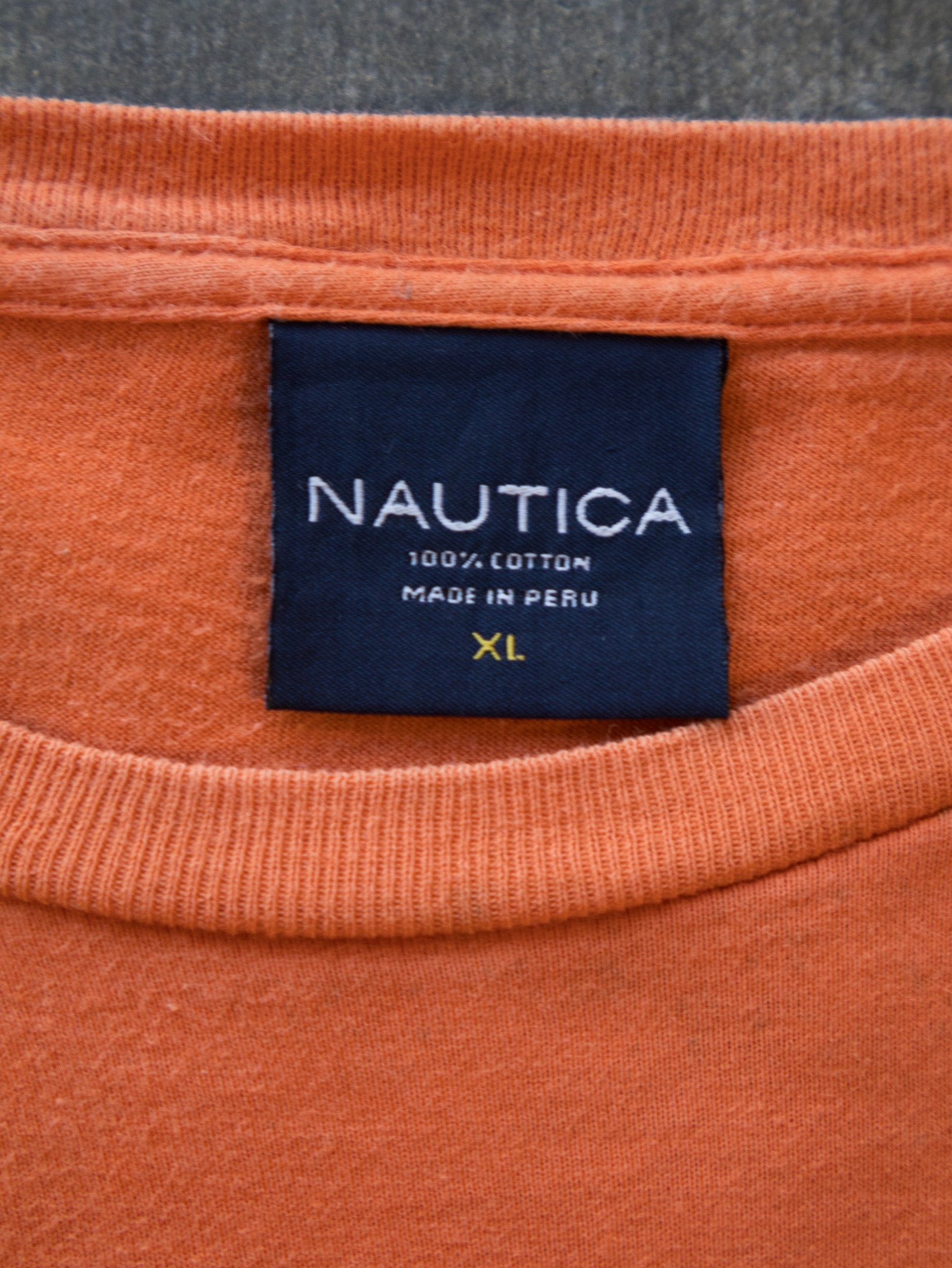 Vintage Orange Nautica Tee (XL)