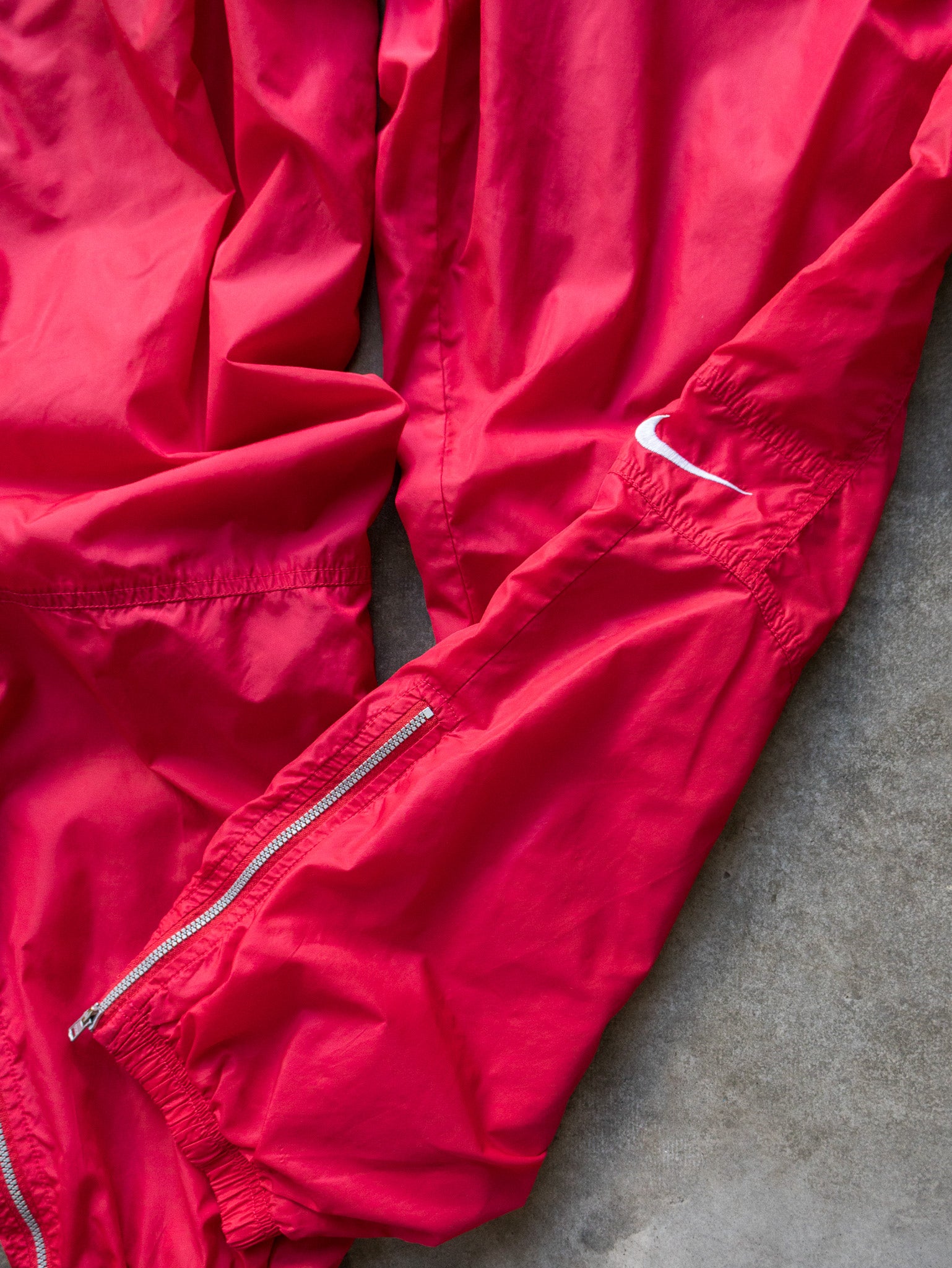 Vintage Red Nike Track Pants (L)