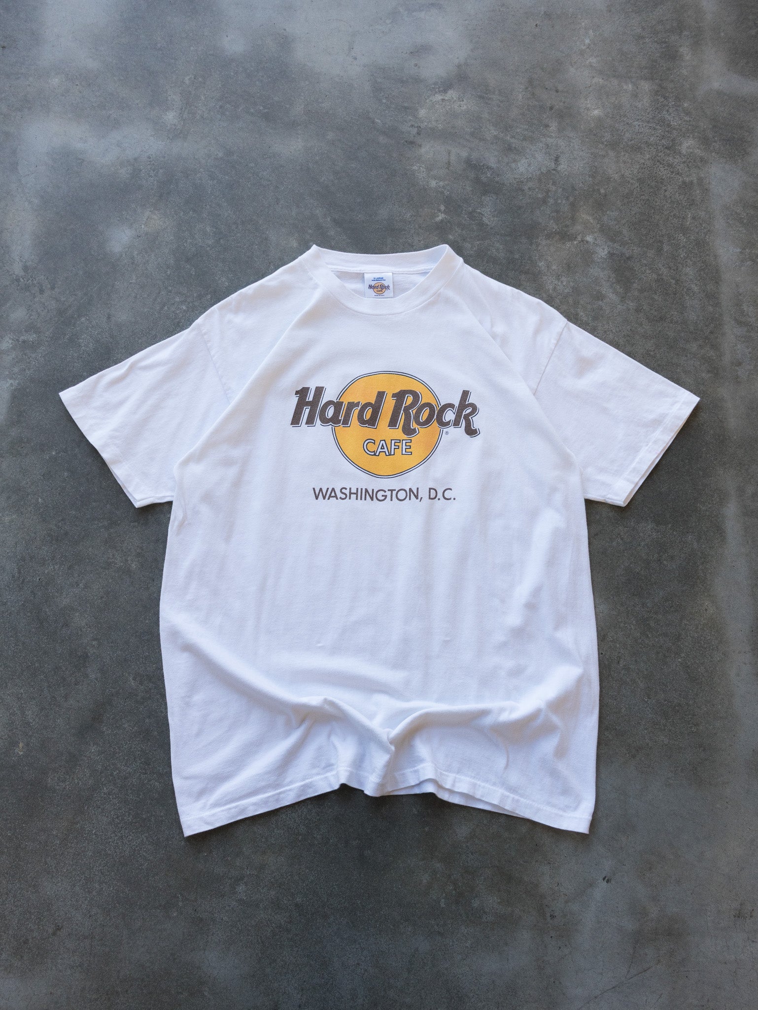 Vintage White Hard Rock Cafe Washington D.C. Tee (XL)