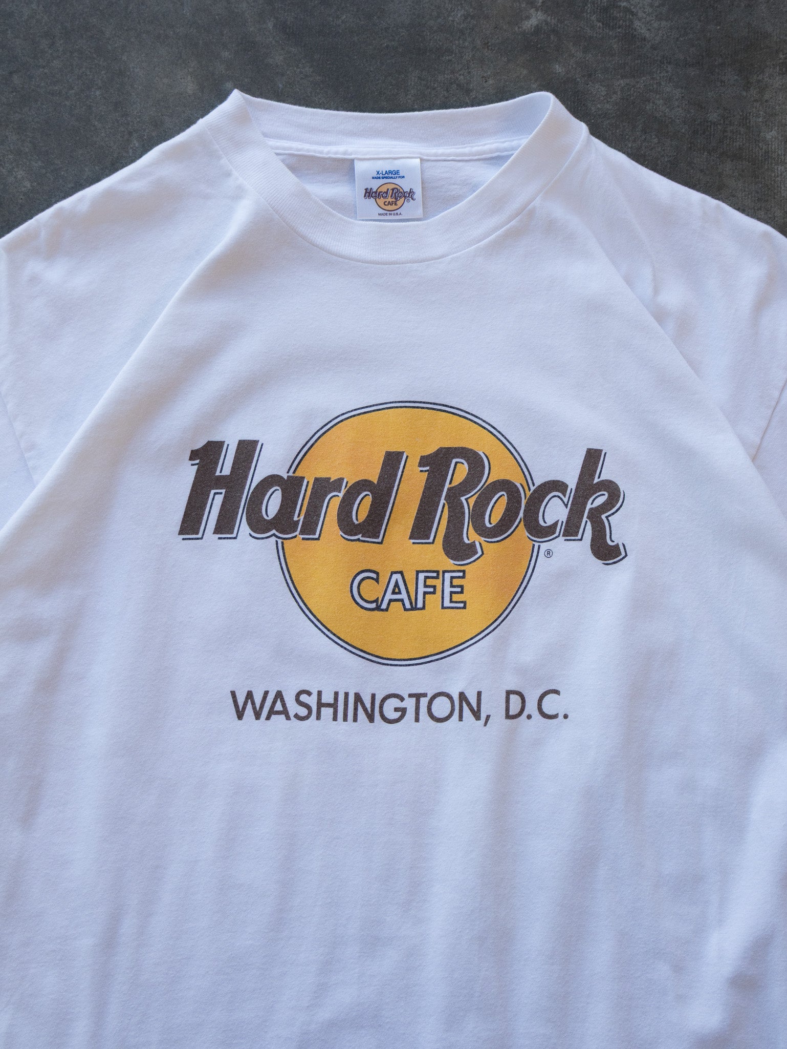 Vintage White Hard Rock Cafe Washington D.C. Tee (XL)