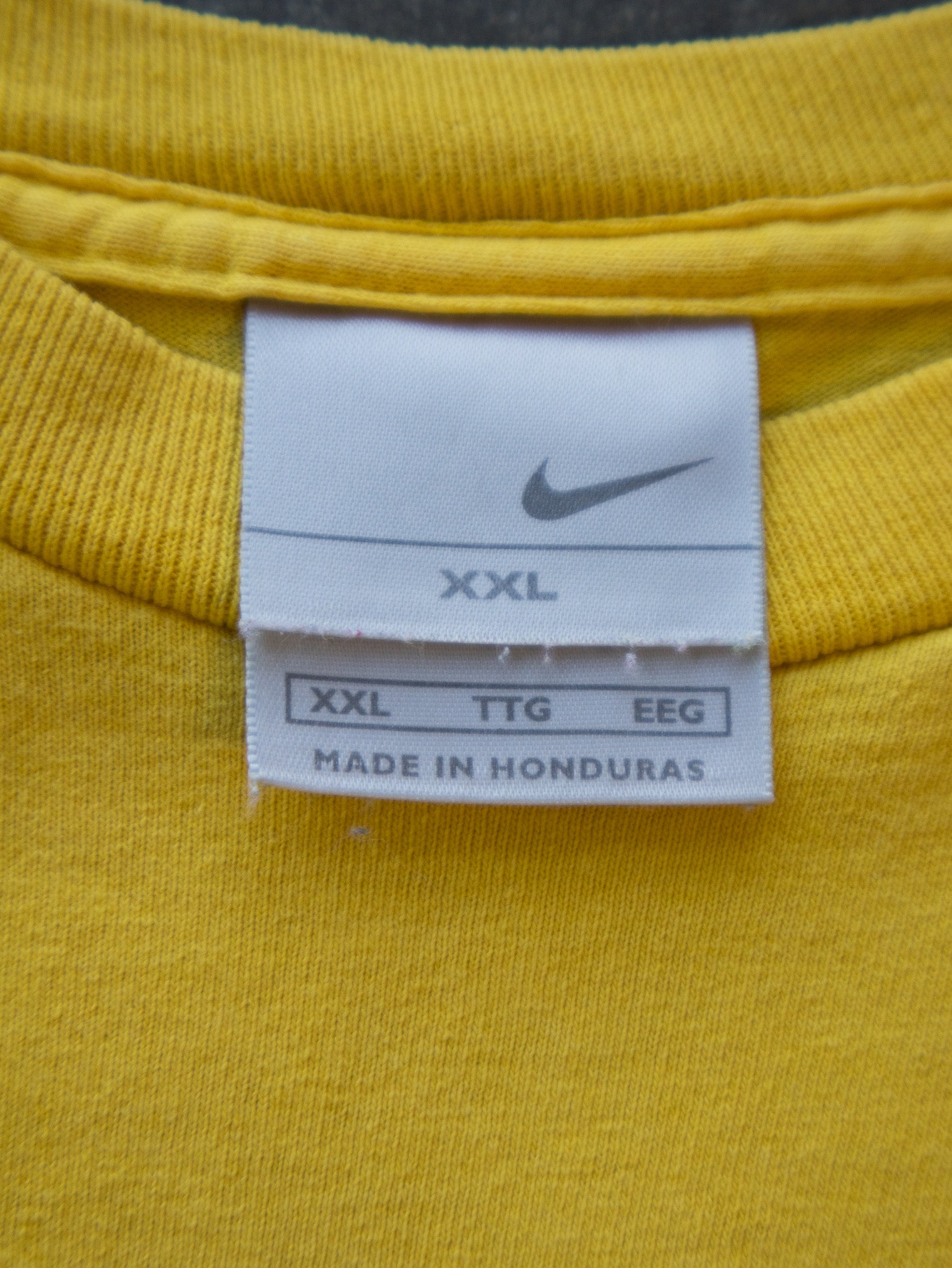 Vintage Yellow Nike Swoosh Tee (2XL)