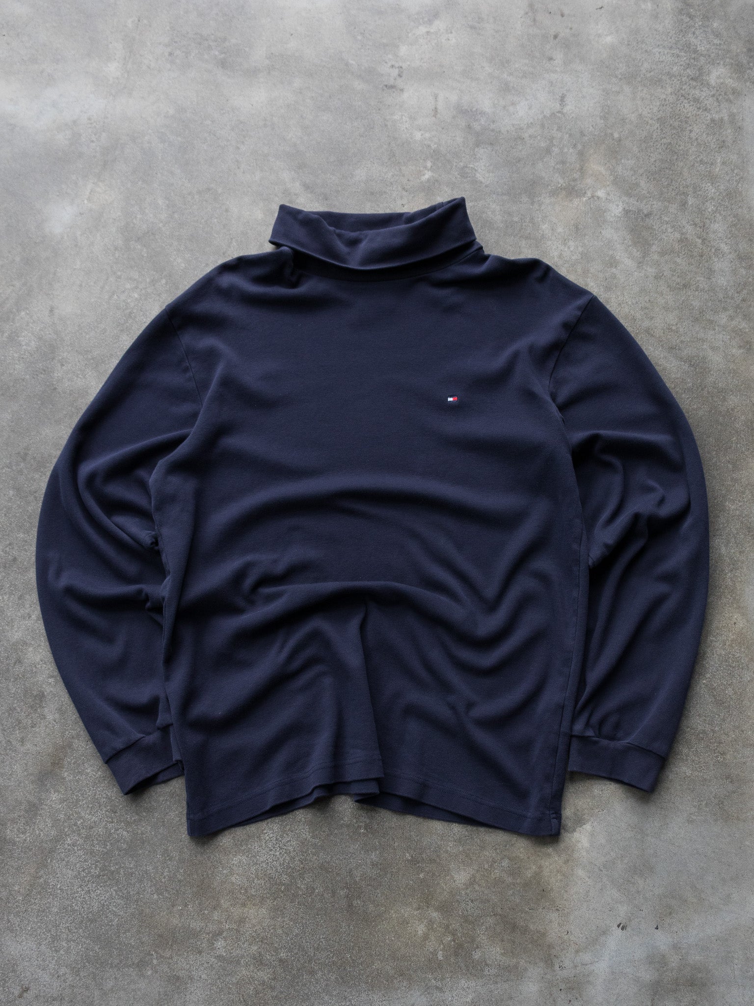 Vintage Navy Tommy Hilfiger Turtleneck (XL)