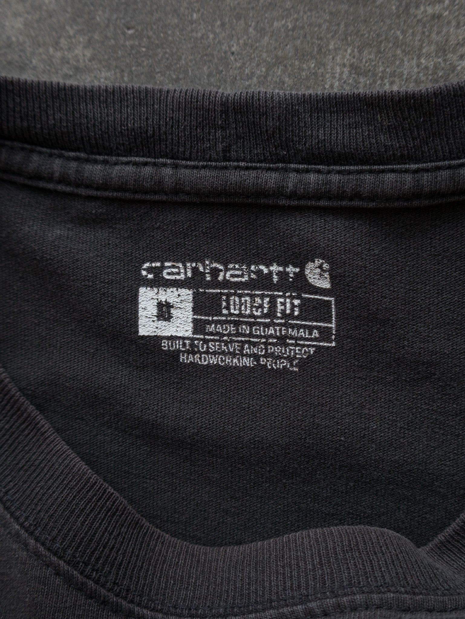 Vintage Black Carhartt Long Sleeve (XL)