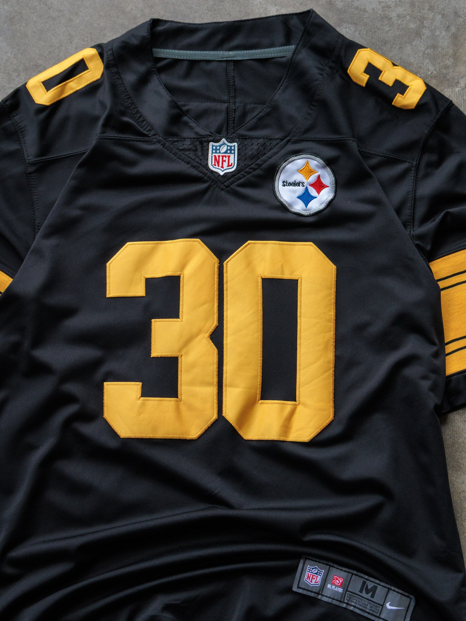 Black Nike Pittsburgh Steelers James Conner Jersey (M)