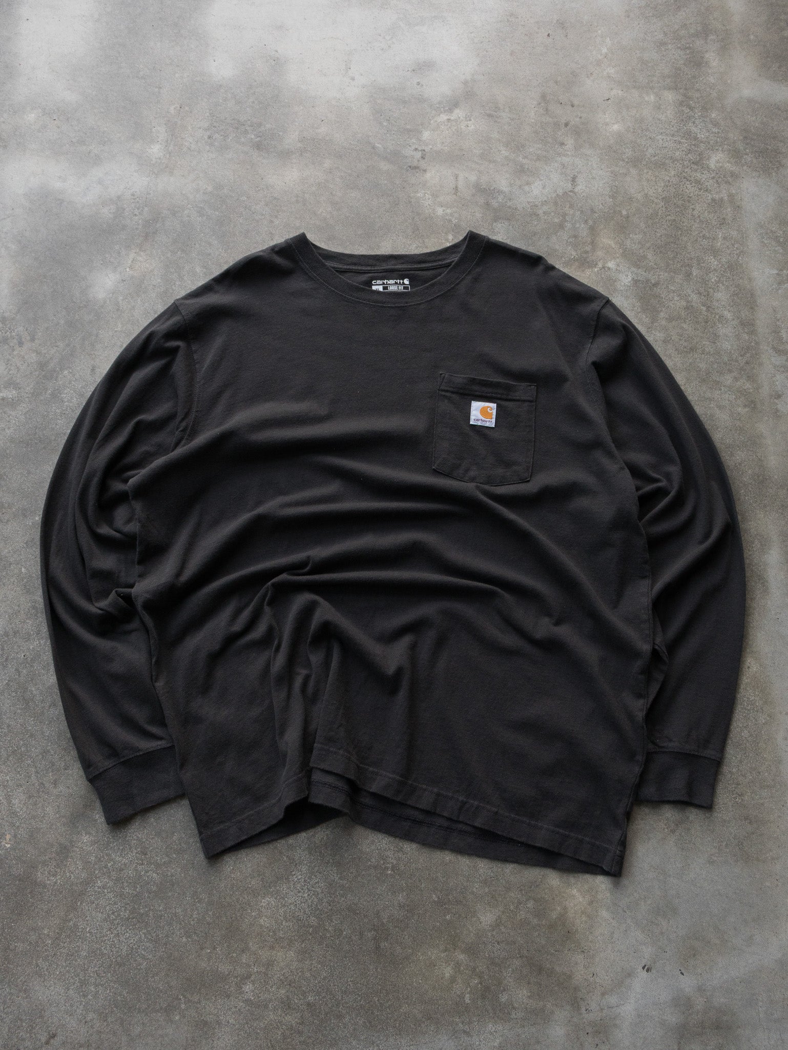 Vintage Black Carhartt Long Sleeve (XL)