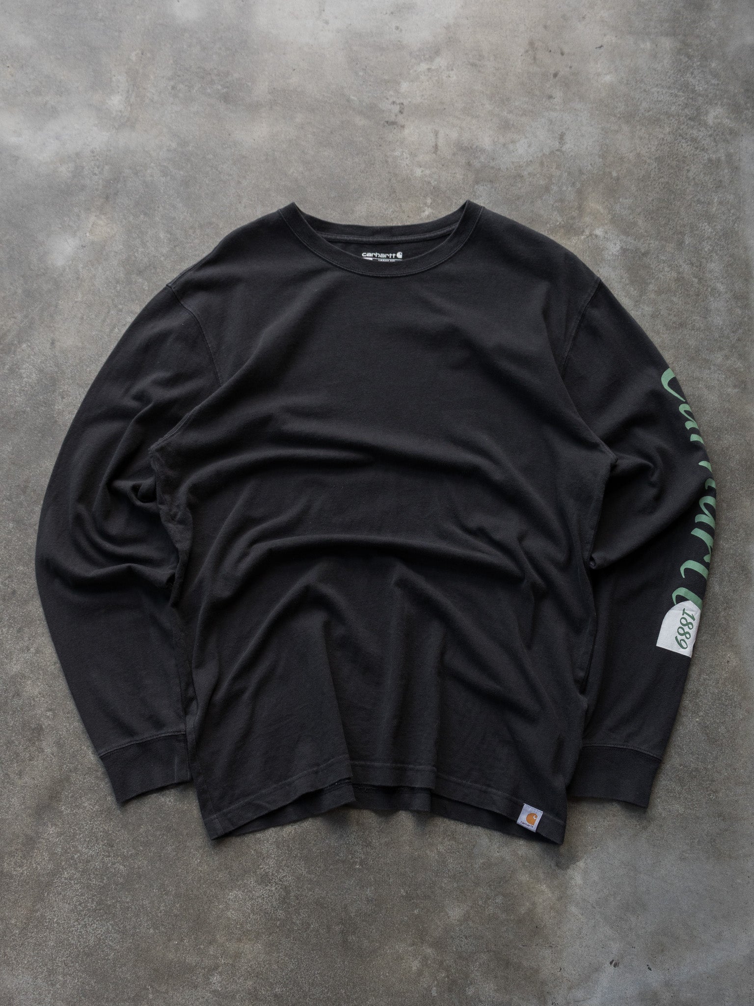 Vintage Black Carhartt Long Sleeve (M)