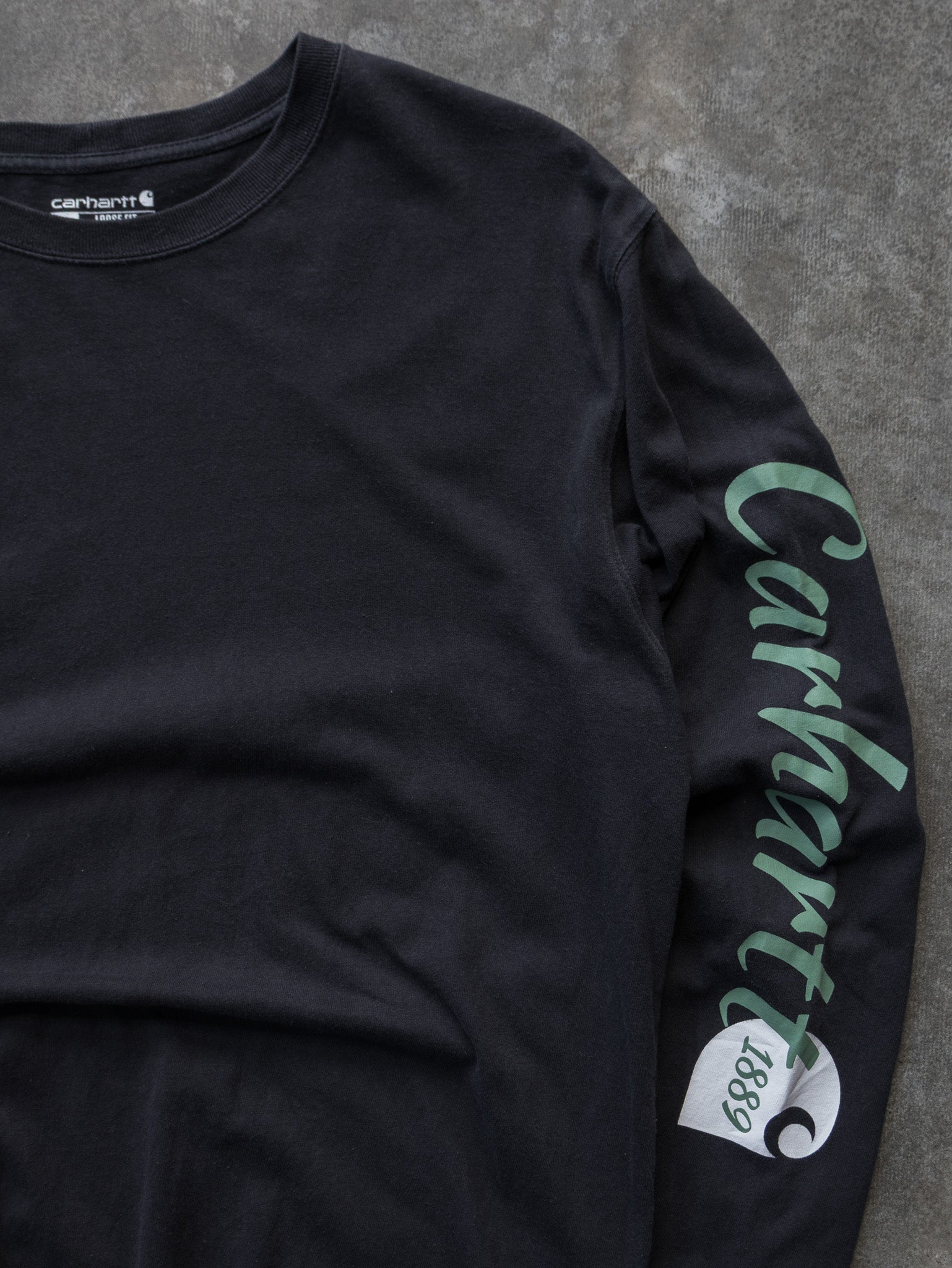 Vintage Black Carhartt Long Sleeve (M)