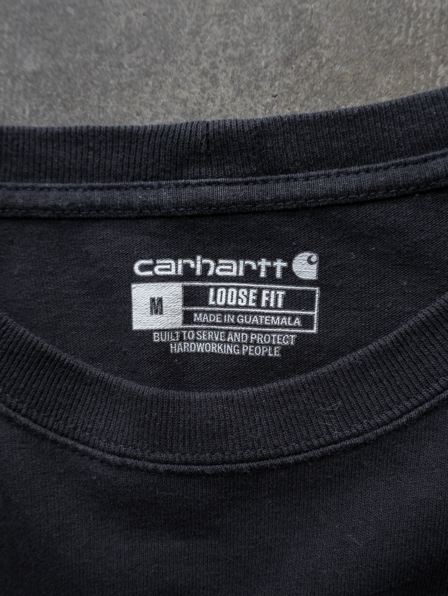 Vintage Black Carhartt Long Sleeve (M)