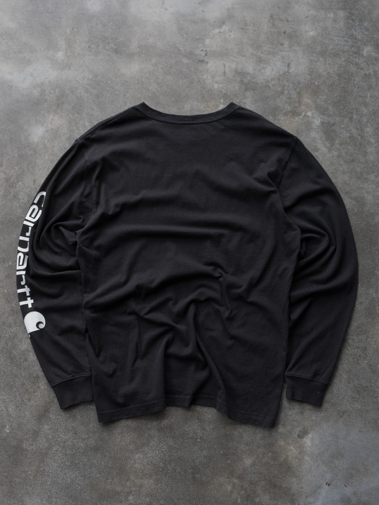 Vintage Black Carhartt Long Sleeve (M)