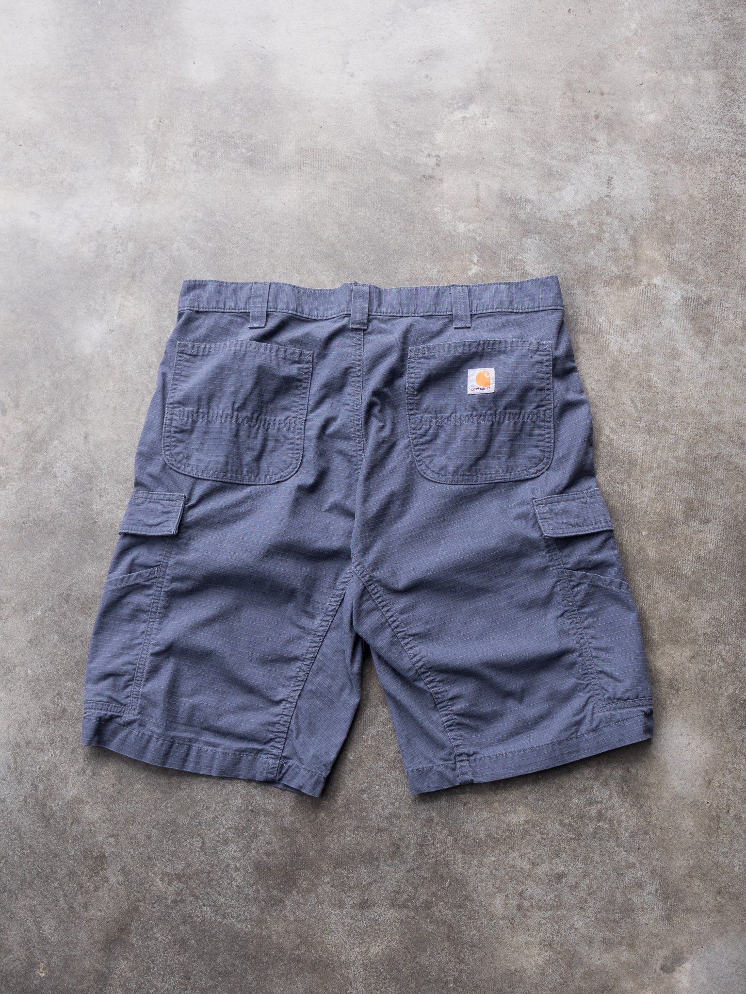 Vintage Slate Blue Carhartt Cargo Shorts (W36)