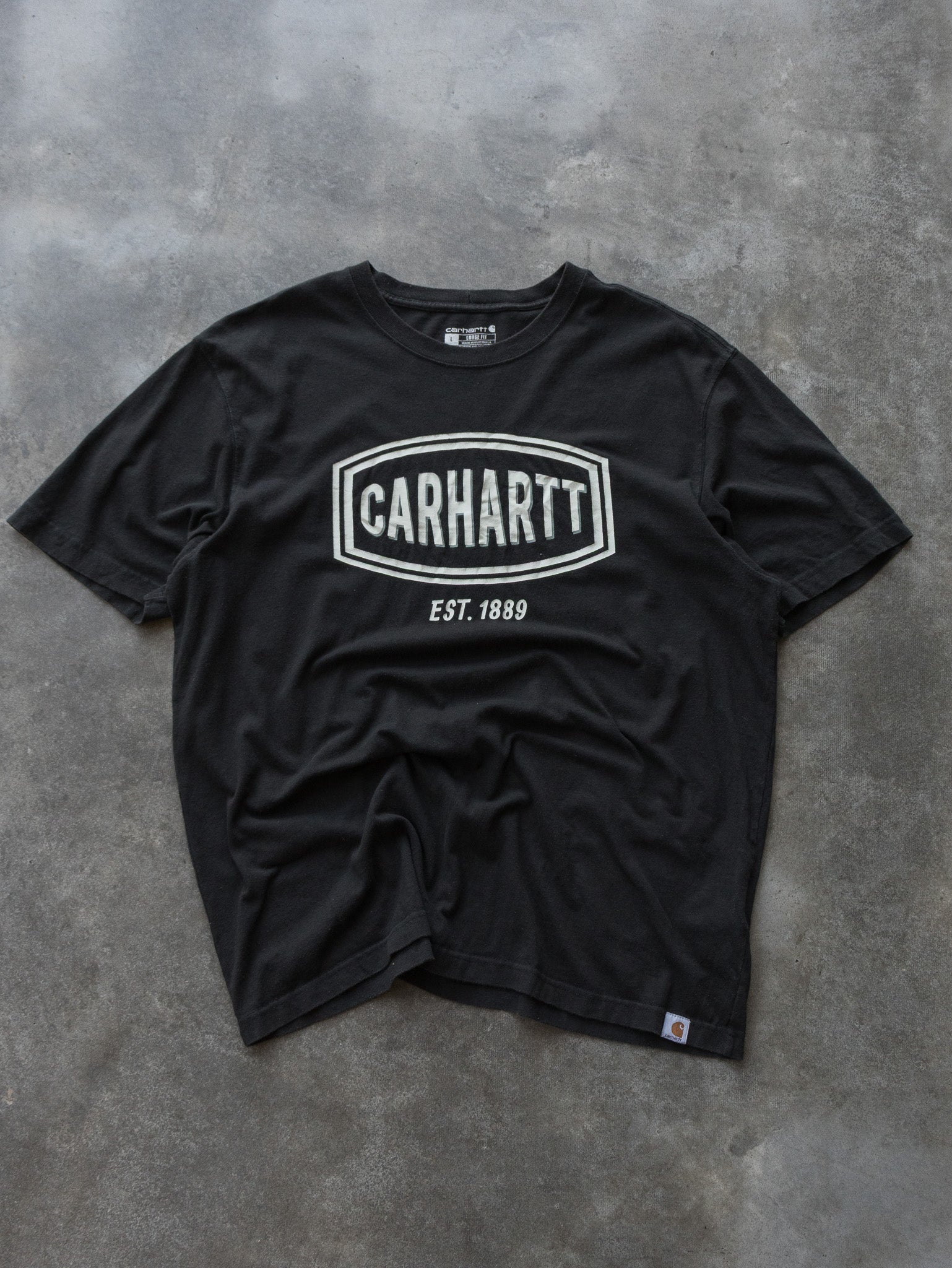 Vintage Black Carhartt Tee (L)