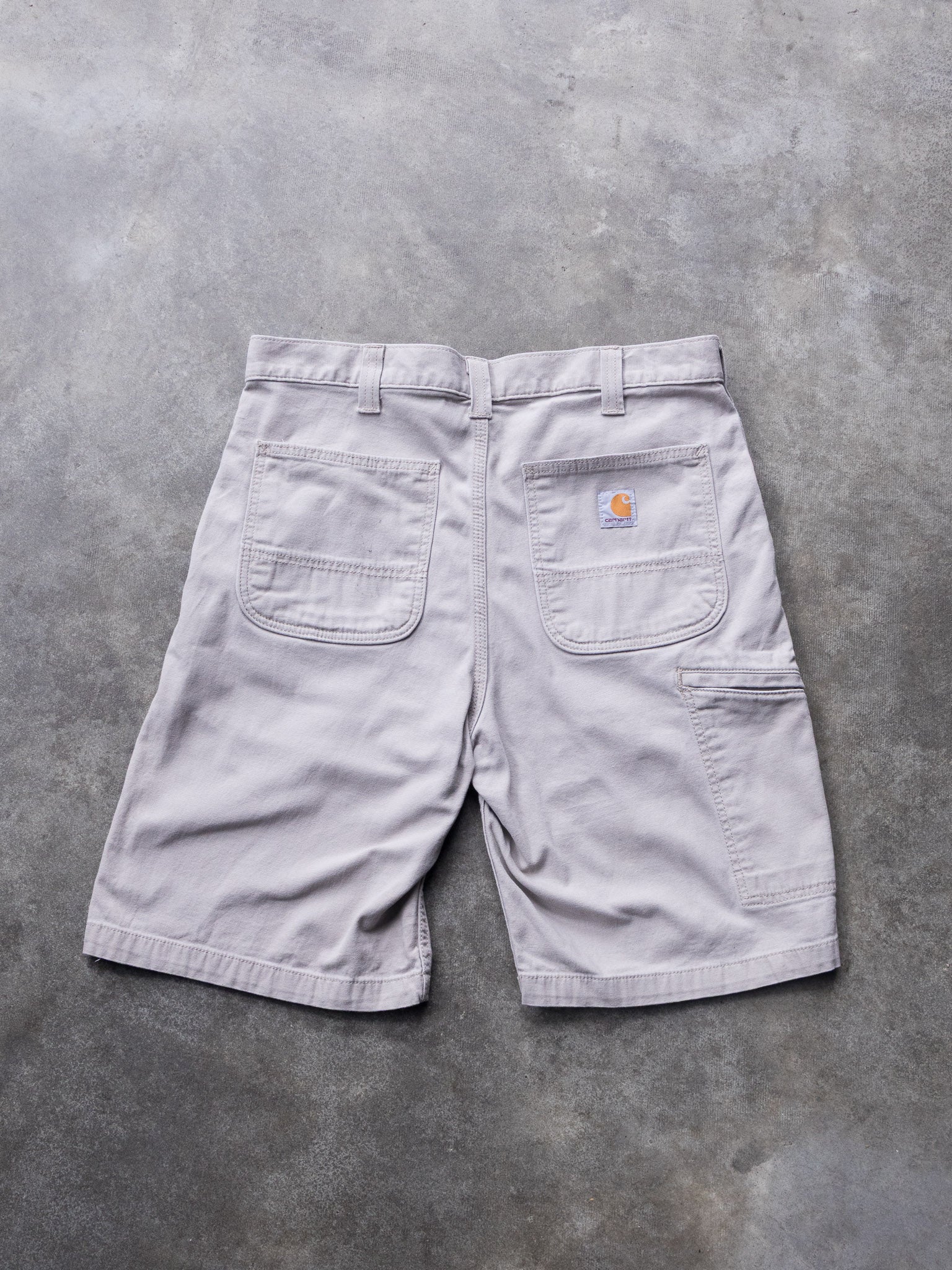 Vintage Cream Carhartt Carpenter Shorts (W34)