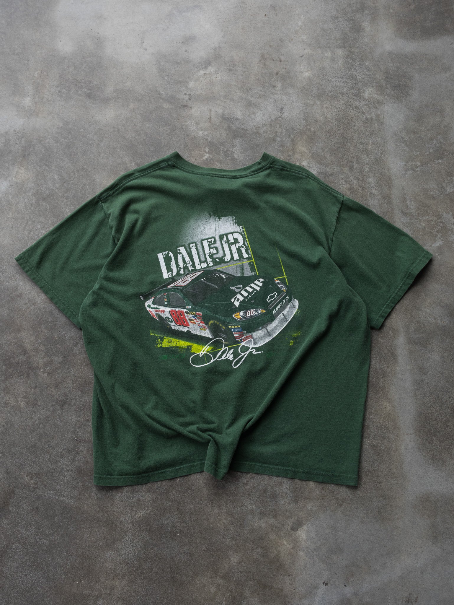 Vintage Green Dale Jr NASCAR Tee (XL)