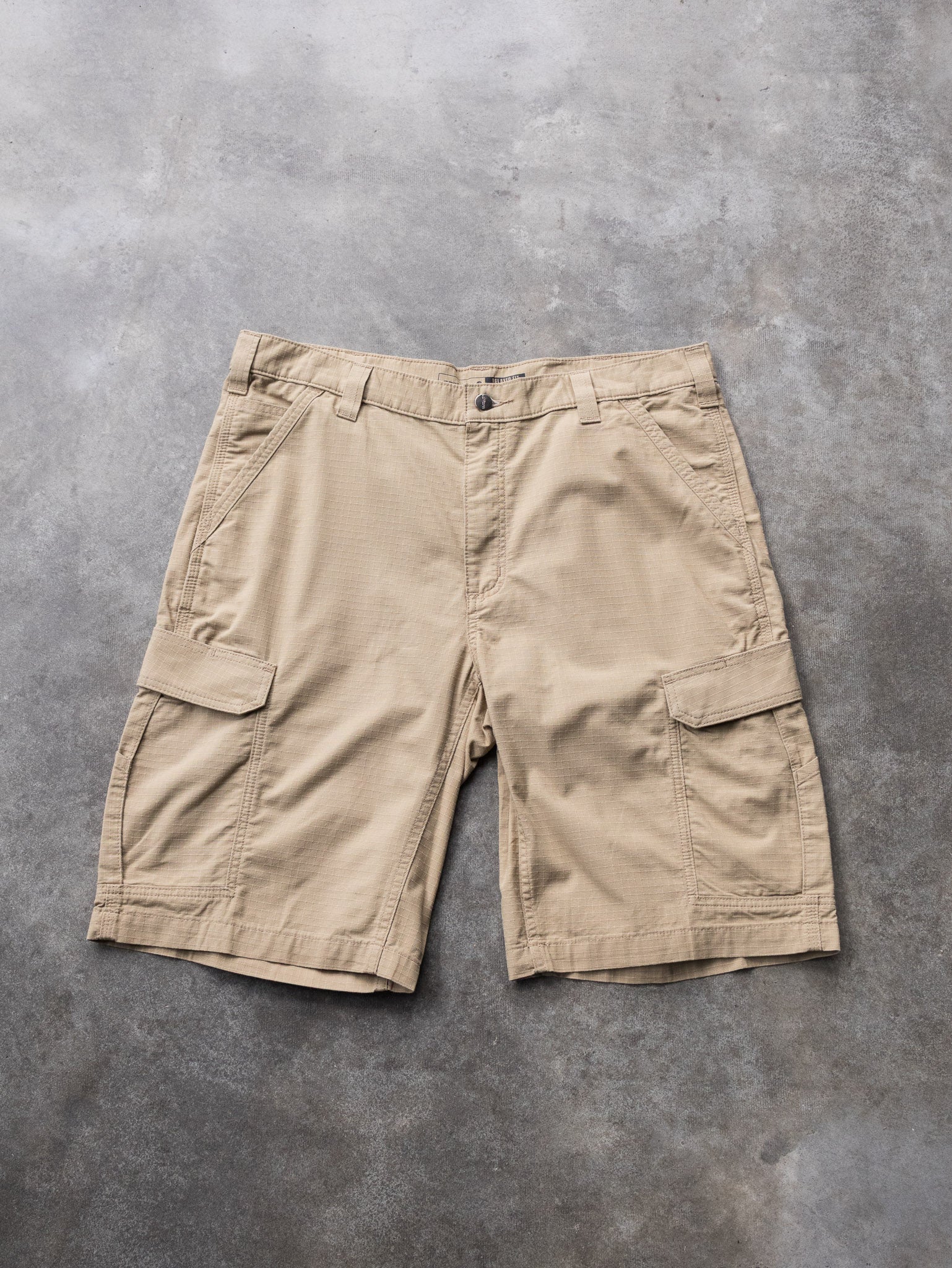 Vintage Tan Carhartt Ripstop Cargo Shorts (W36)