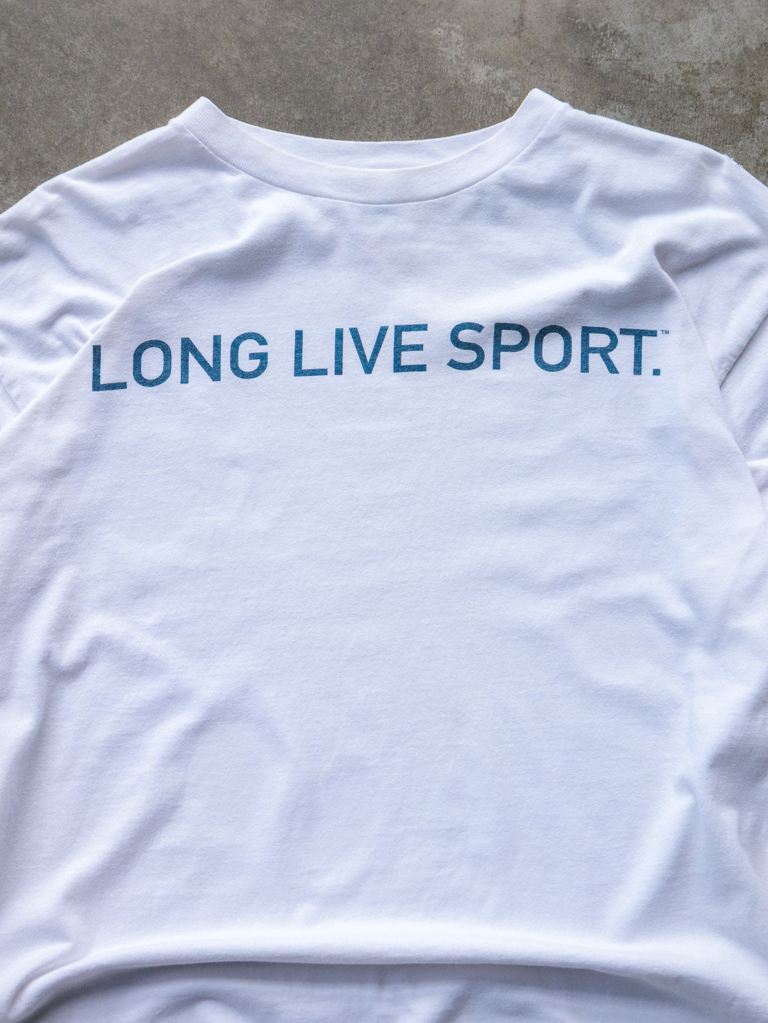 Vintage White Adidas Long Live Sport Long Sleeve (M)
