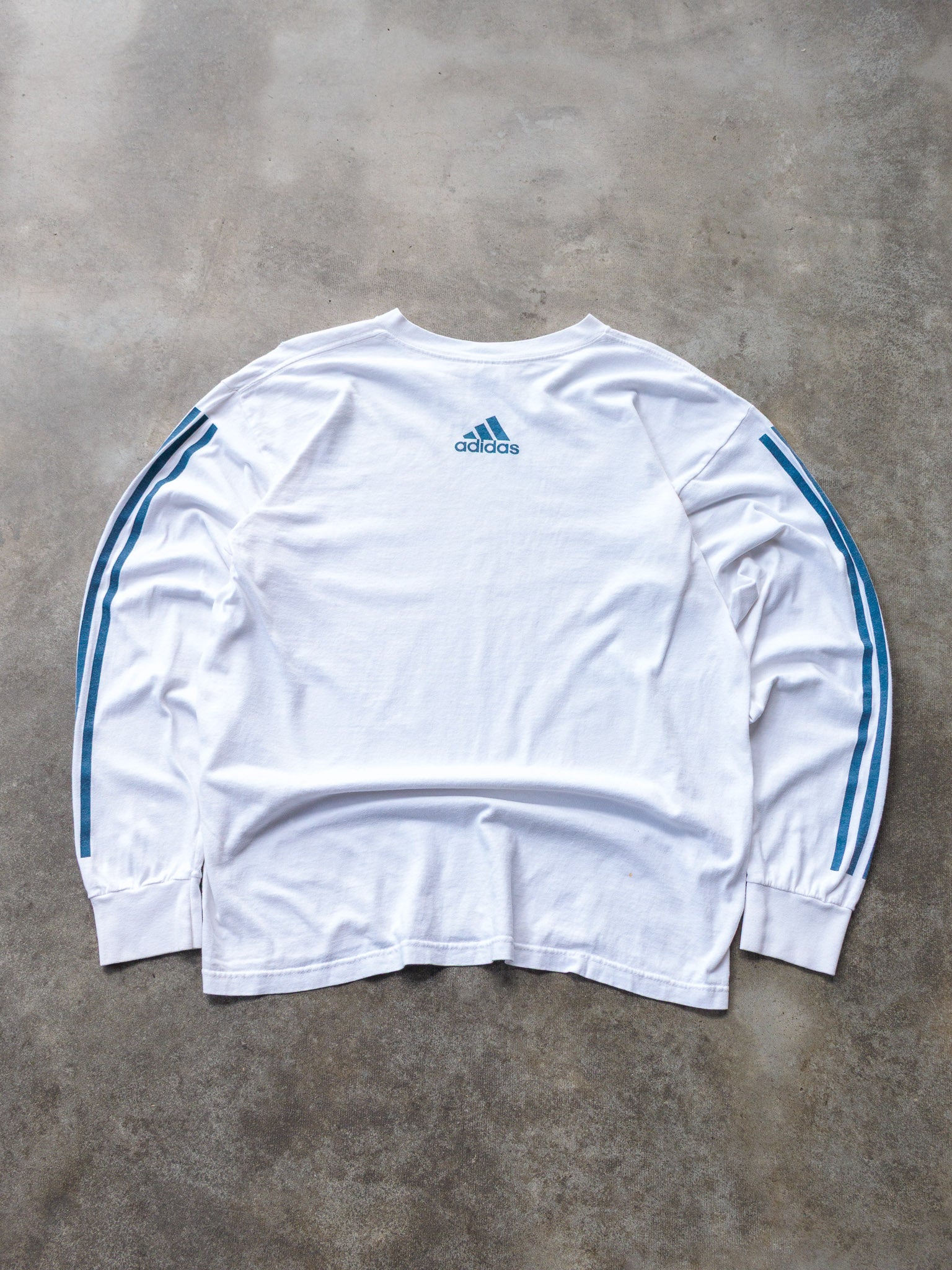 Vintage White Adidas Long Live Sport Long Sleeve (M)