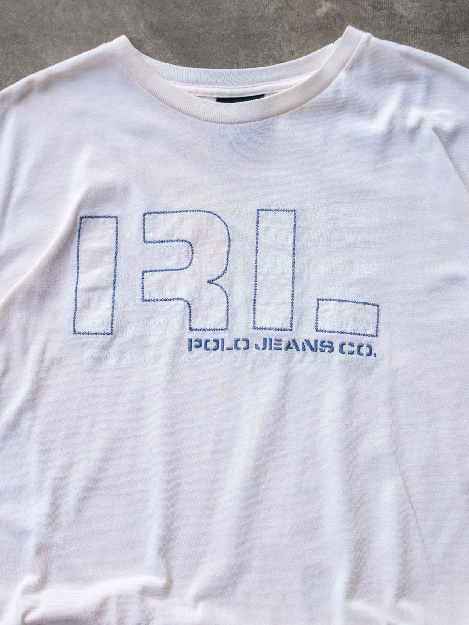 Vintage 90s White Polo Ralph Lauren Tee (L)