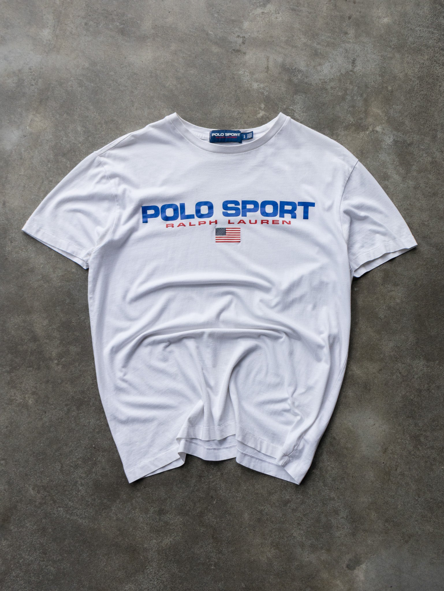 Vintage White Polo Sport Ralph Lauren Tee (S)