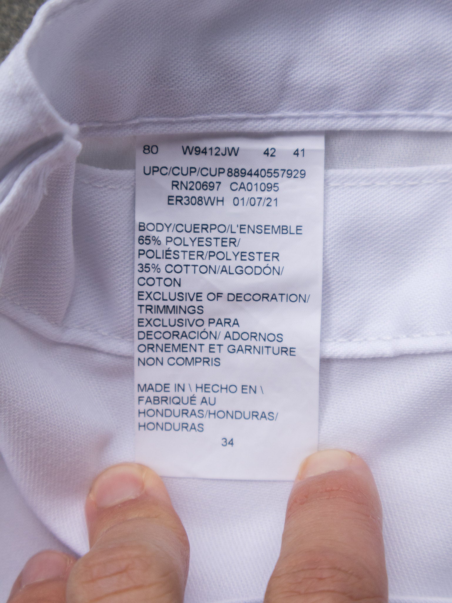 Vintage White Dickies Carpenter Shorts (W34)