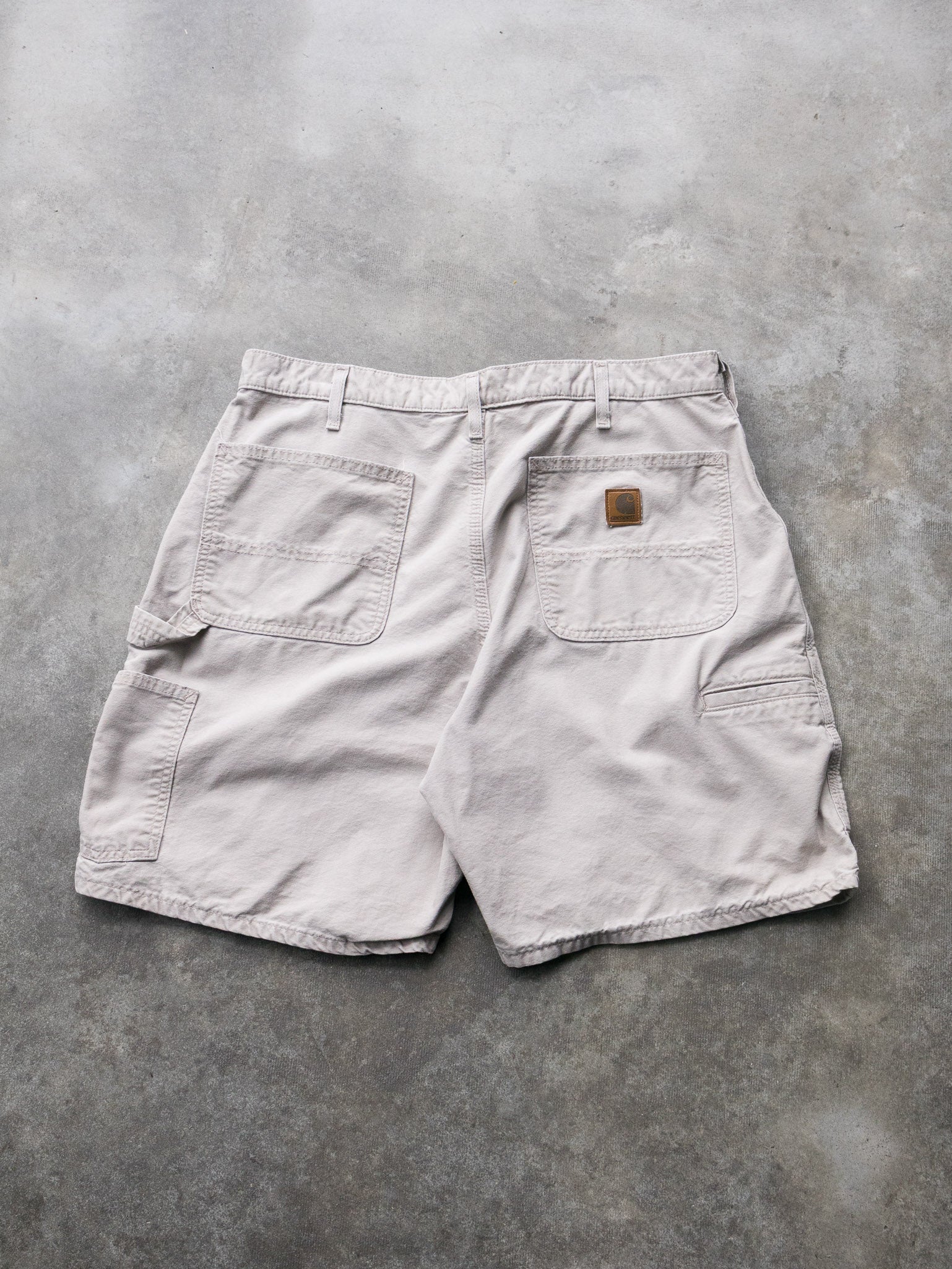 Vintage Beige Carhartt Carpenter Shorts (W36)