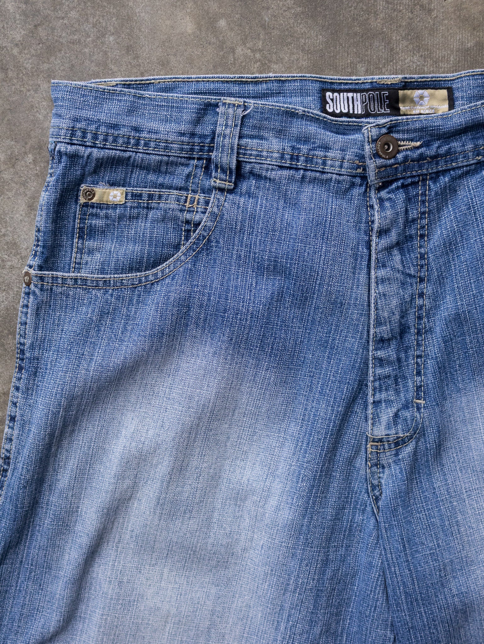Vintage Blue Southpole Denim Shorts (W36)