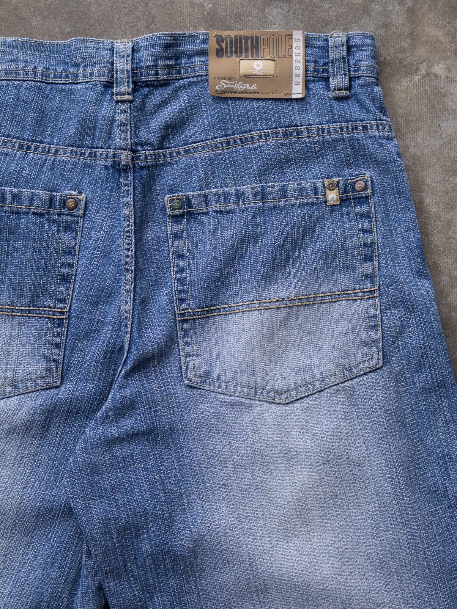 Vintage Blue Southpole Denim Shorts (W36)