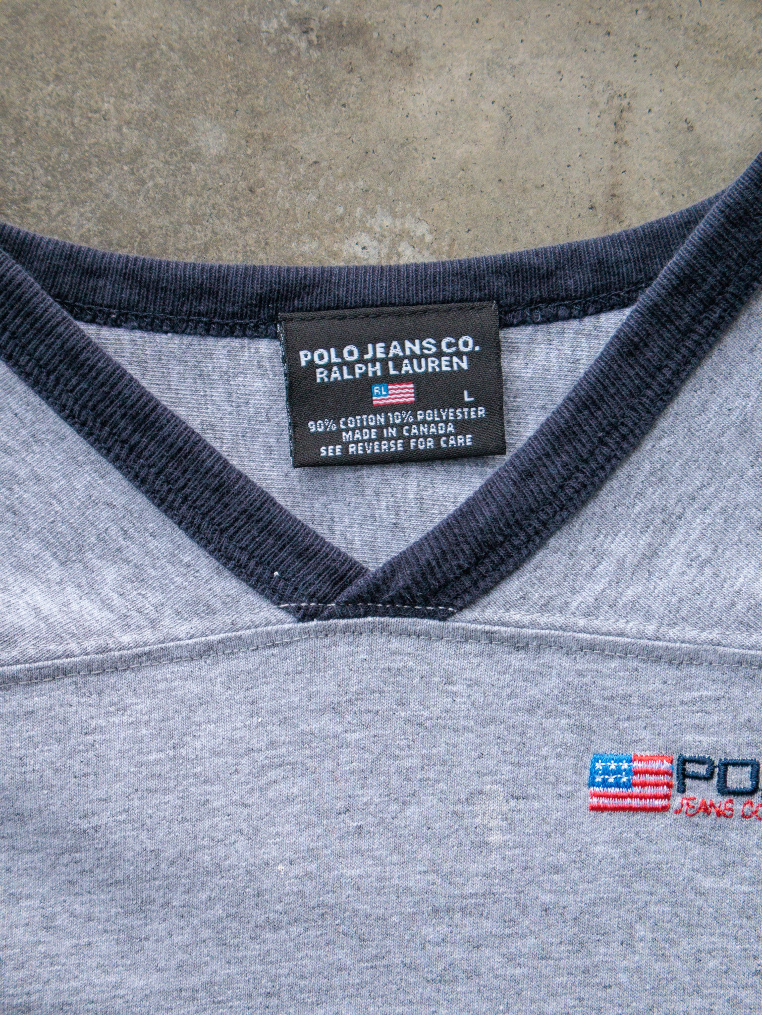 Vintage 90s Polo Ralph Lauren Ringer Tee (L)