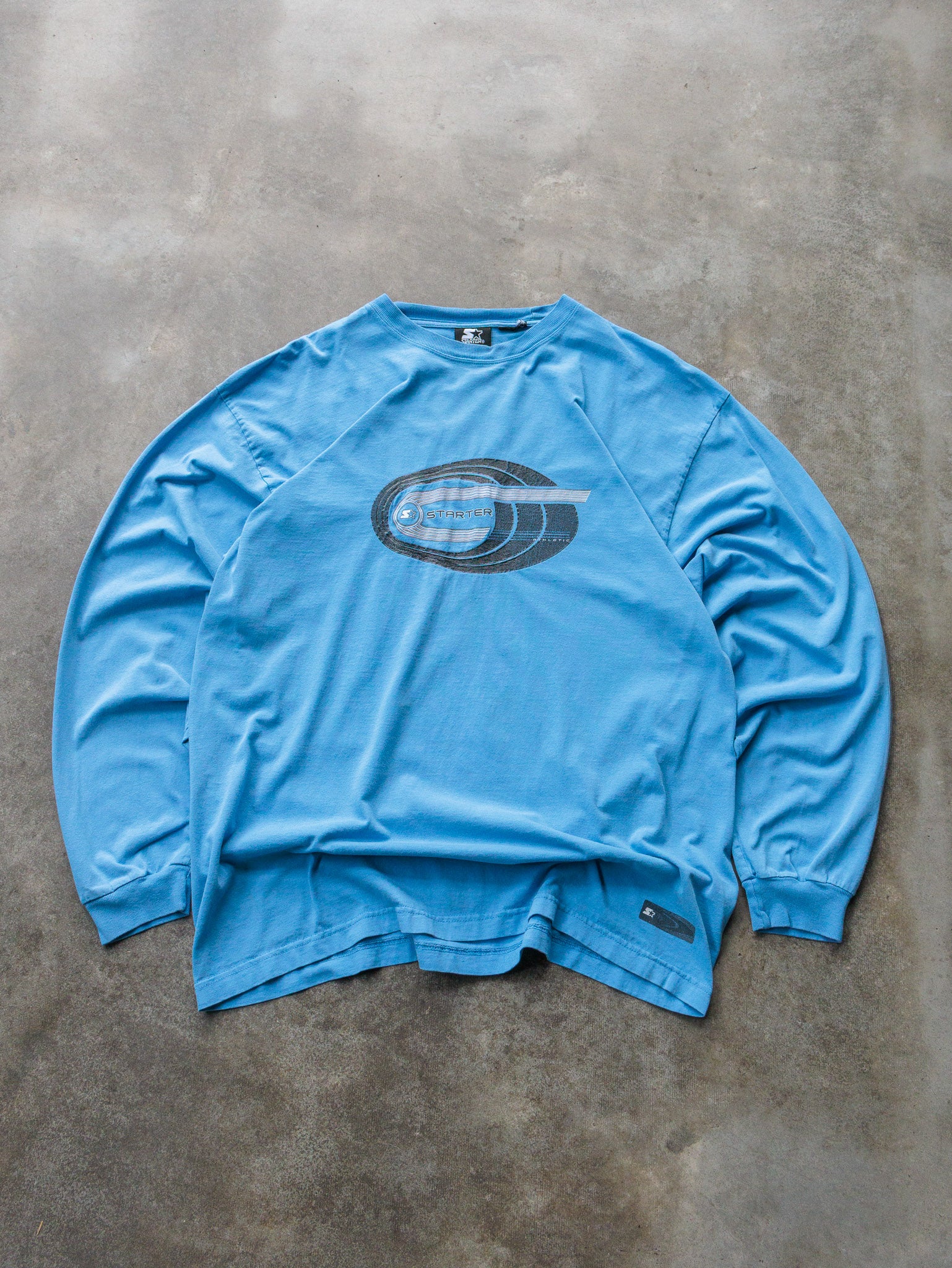 Vintage 00s Blue Starter Long Sleeve (XL)