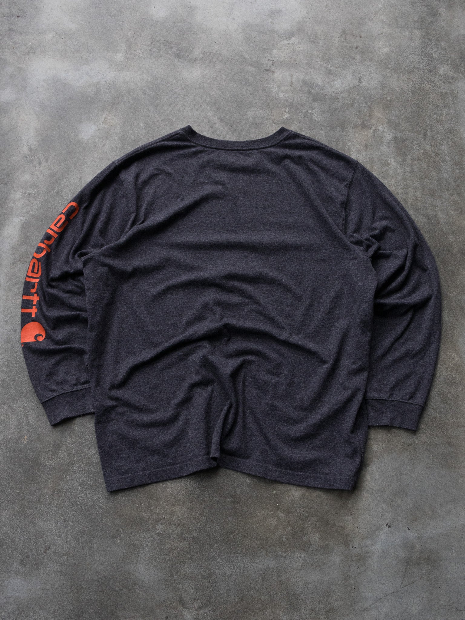 Vintage Charcoal Carhartt Long Sleeve (XL)