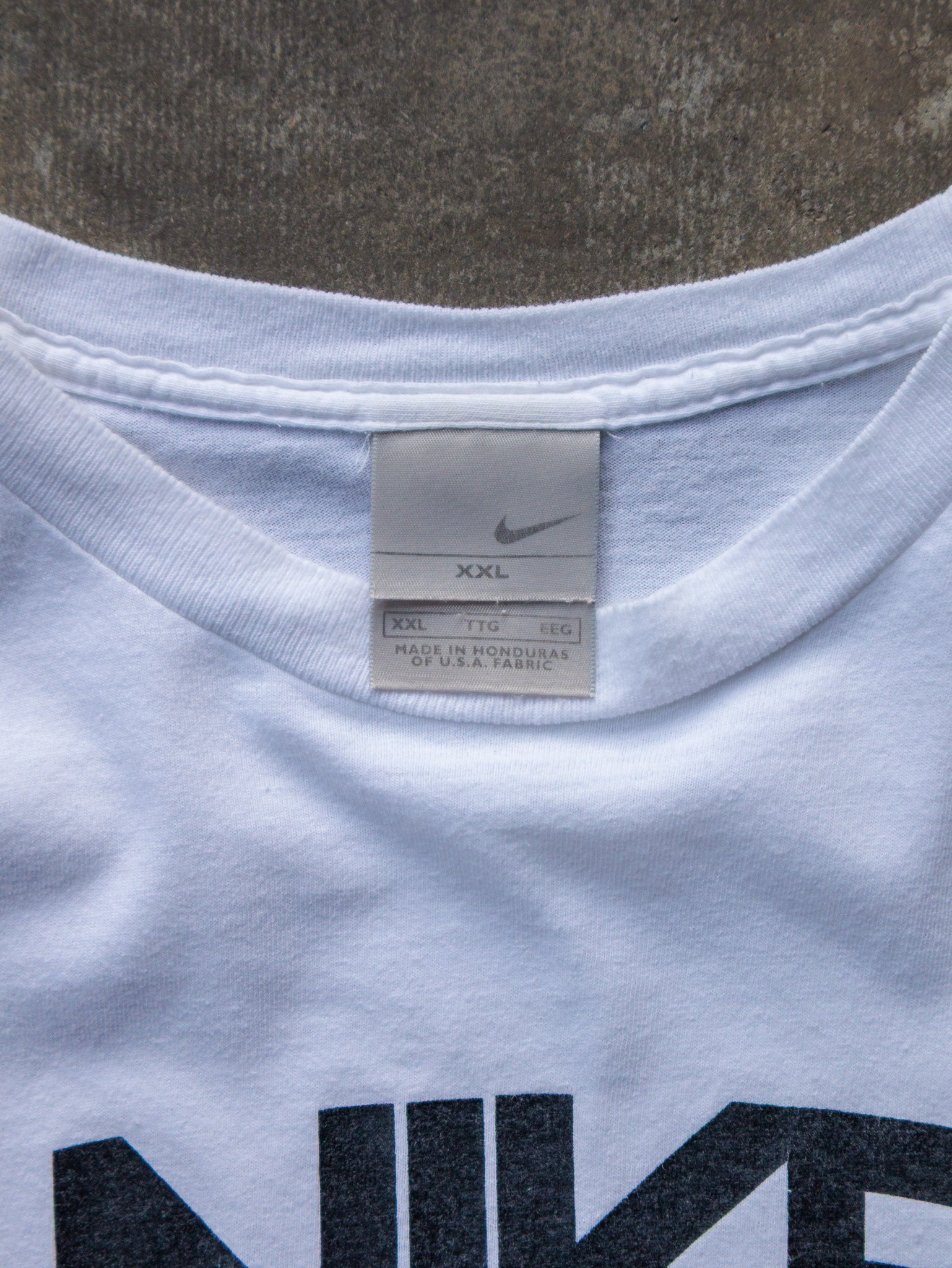 Vintage 00s White Nike Tee (2XL)