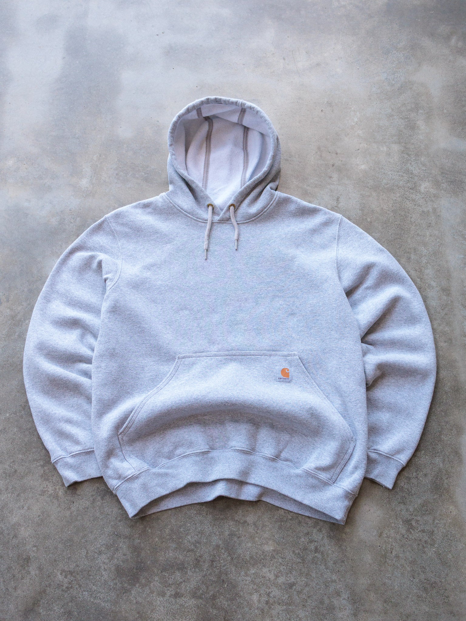 Vintage Grey Carhartt Sleeve Spell Out Hoodie (M)