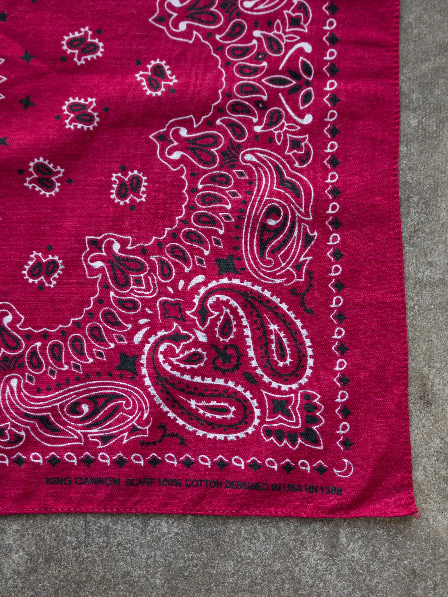 Vintage Red Paisley Bandana
