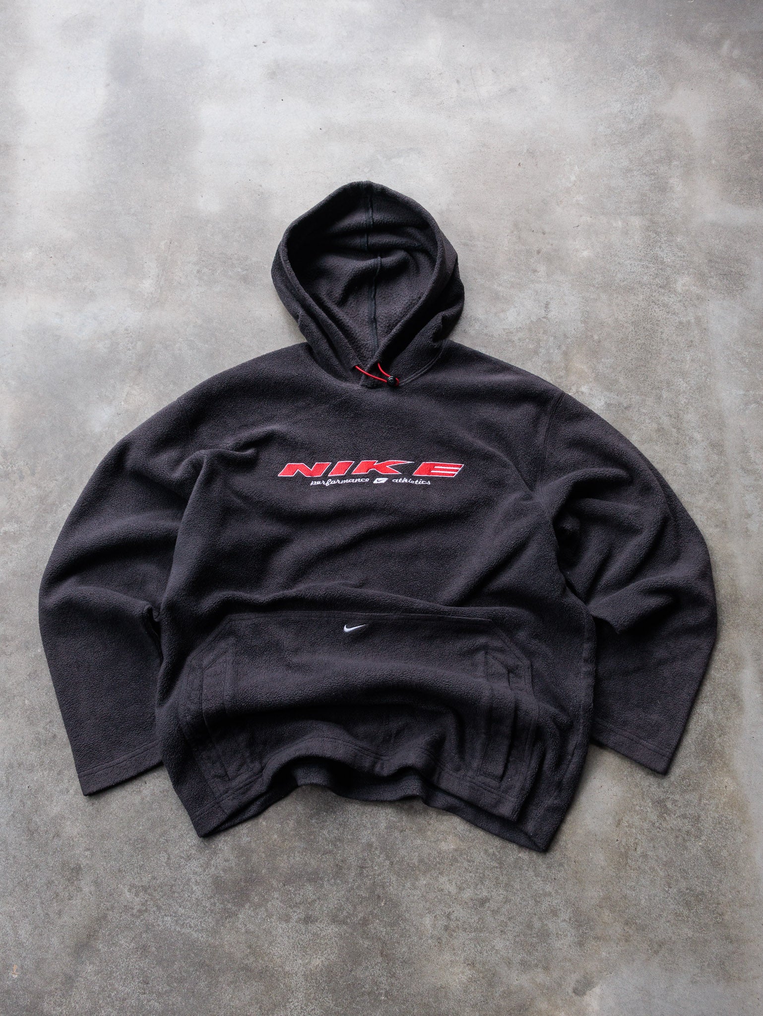 Vintage 00s Black Nike Fleece Hoodie (L)