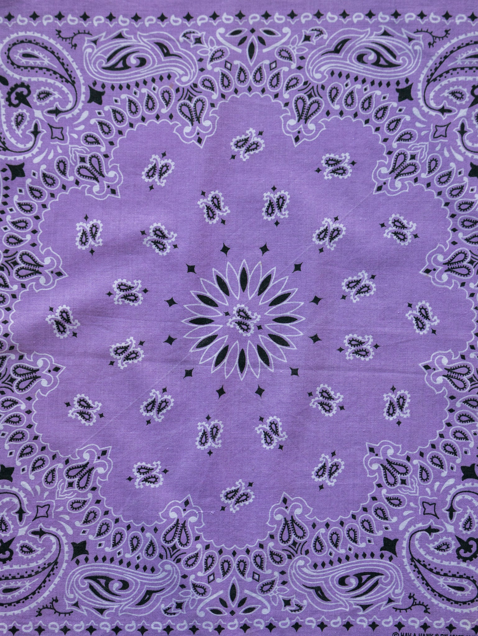 Vintage Lilac Paisley Bandana