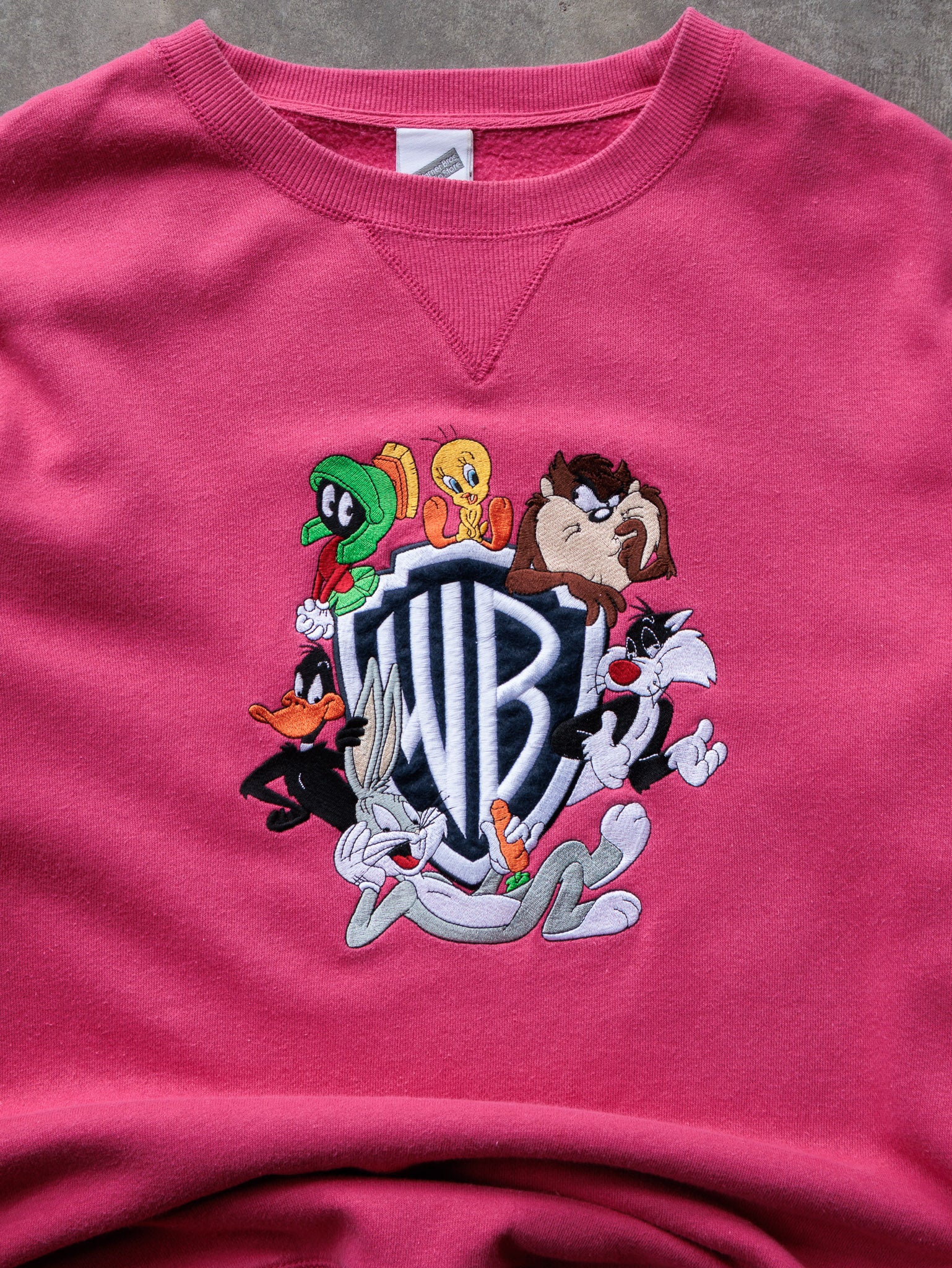 Vintage Pink Warner Bros Looney Tunes Sweatshirt (L)