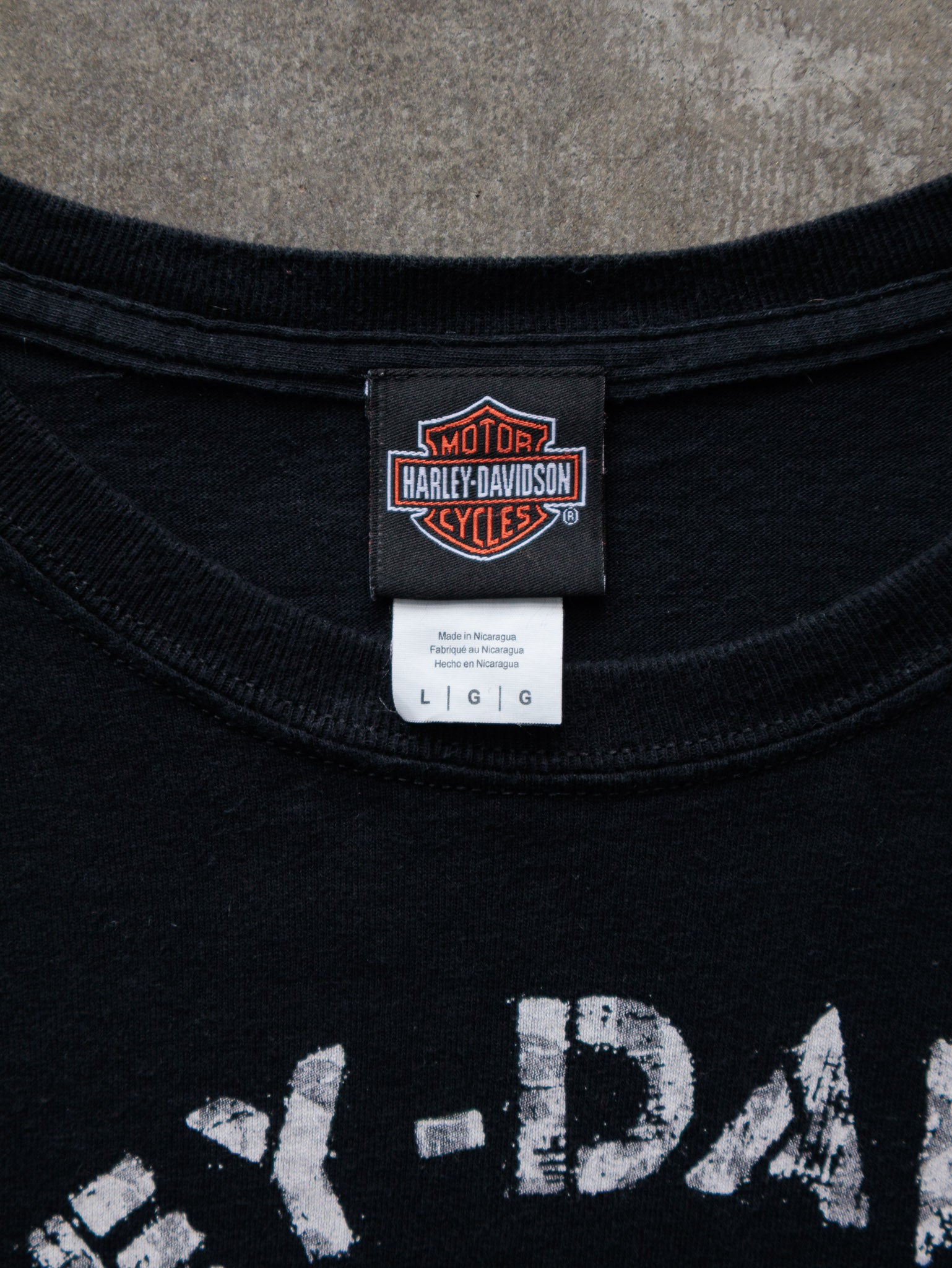Vintage Harley-Davidson Saddleback Logan UT Pocket Tee (L)