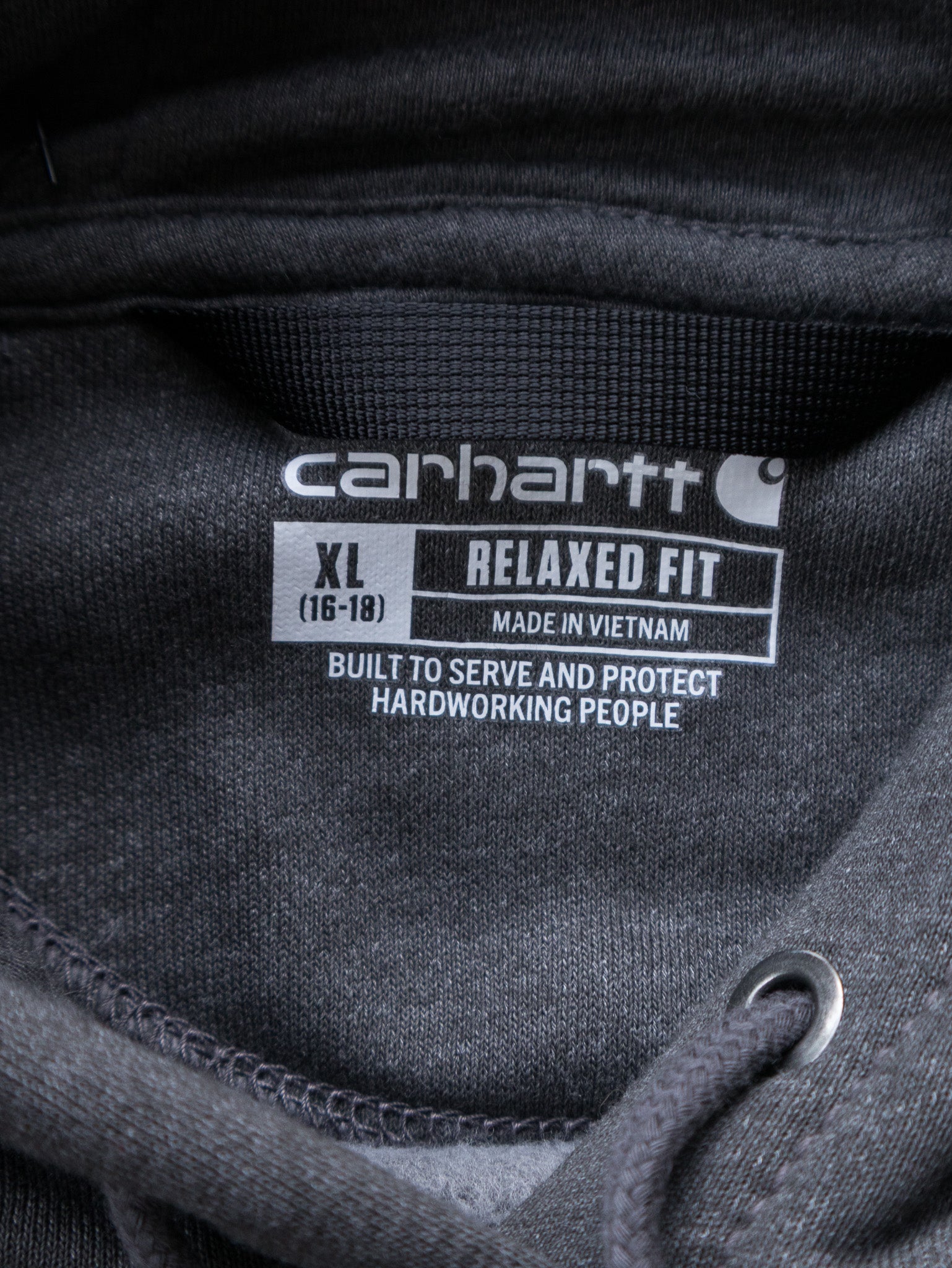 Vintage Charcoal Carhartt Hoodie (16-18Y)