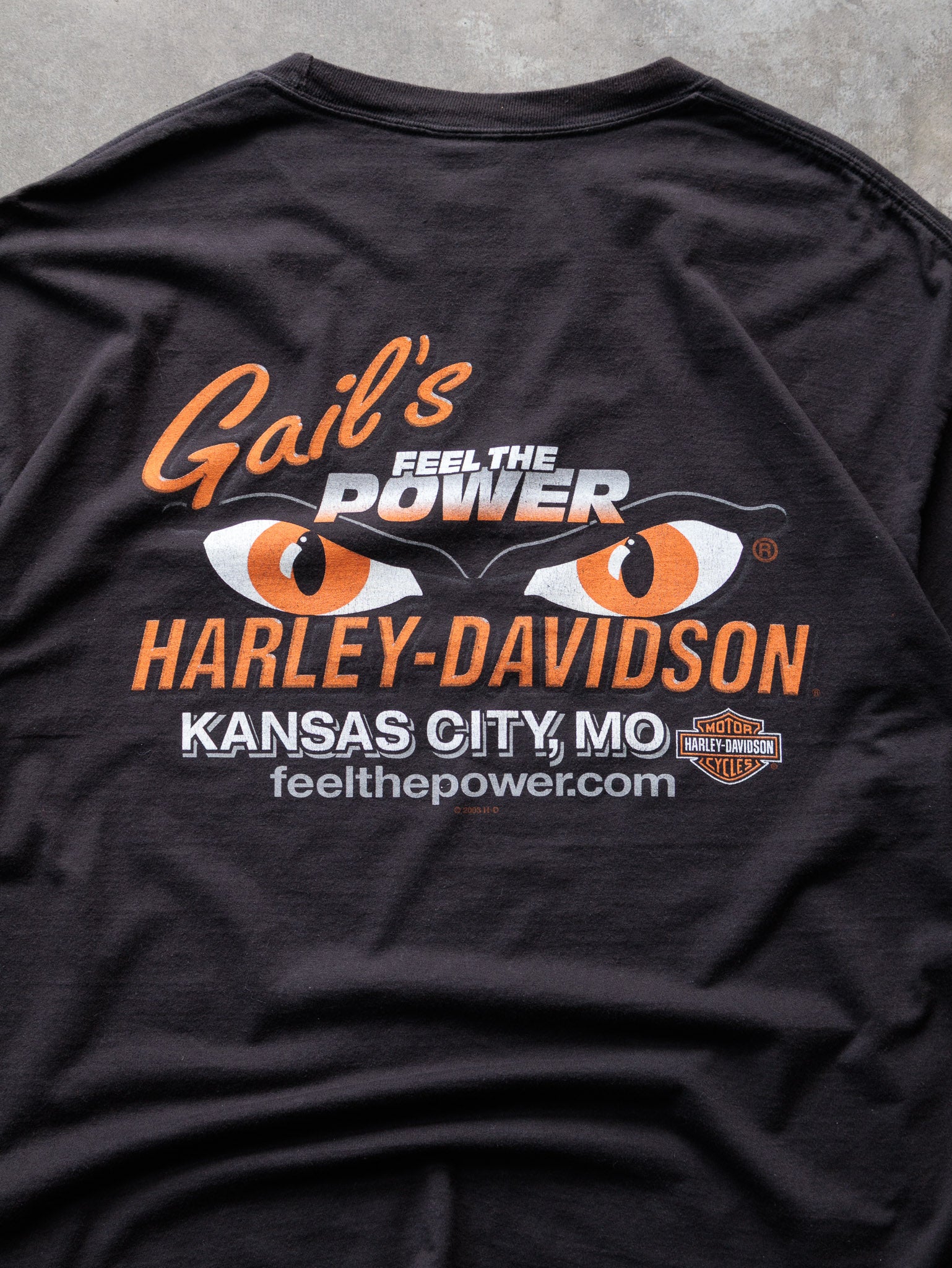 Vintage Black Harley-Davidson Kansas City Tee (XL)