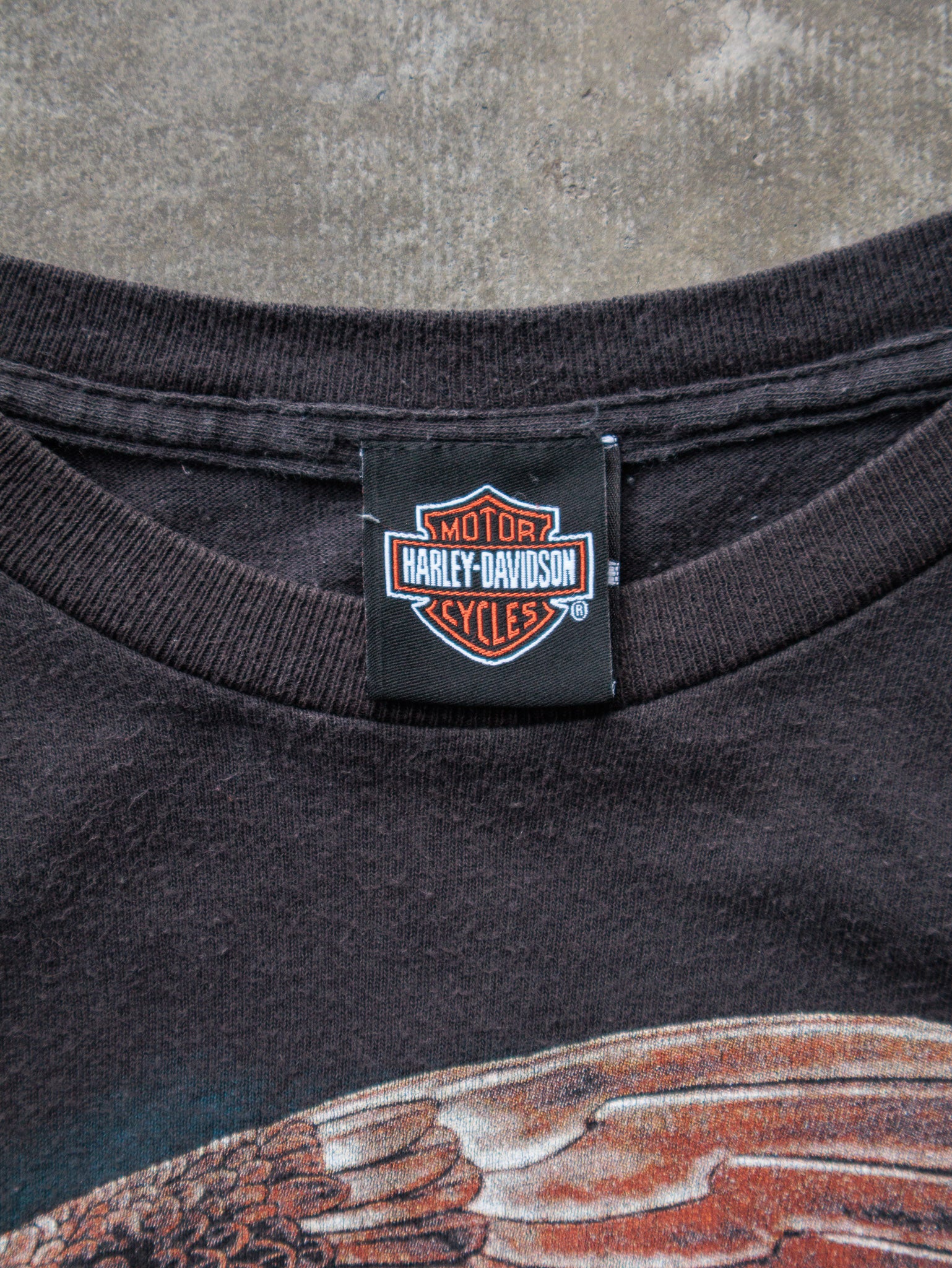 Vintage Faded Black Harley-Davidson Springfield Missouri Tee (XL)