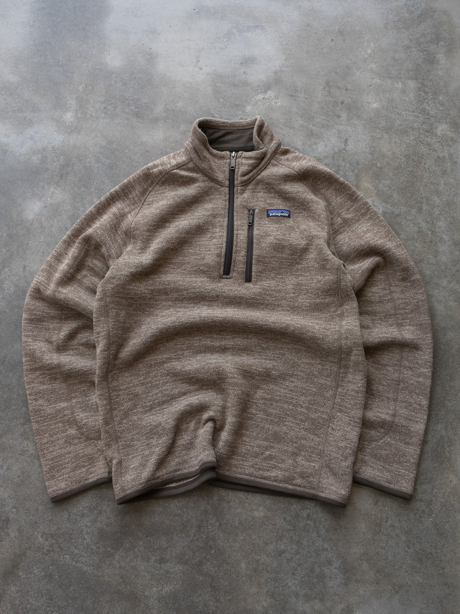 Vintage Brown Patagonia Quarter Zip Fleece (M)
