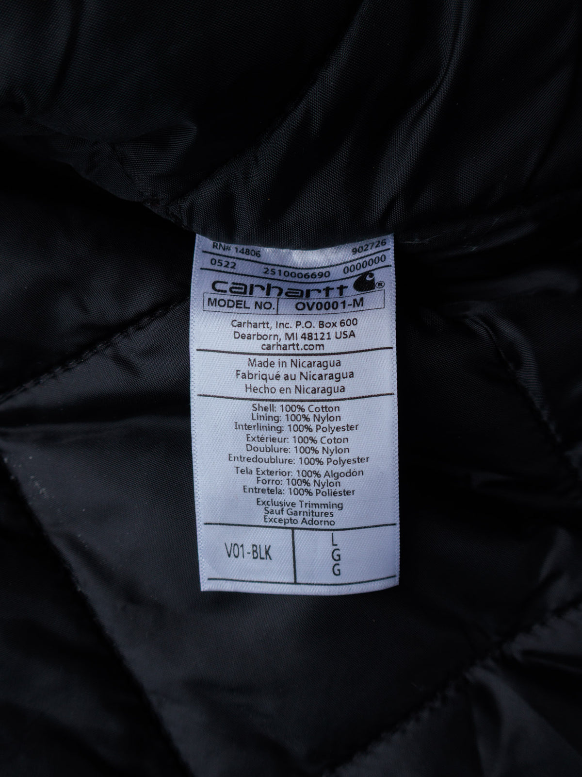 Vintage Black Carhartt Marlboro Unlimited Vest (L)