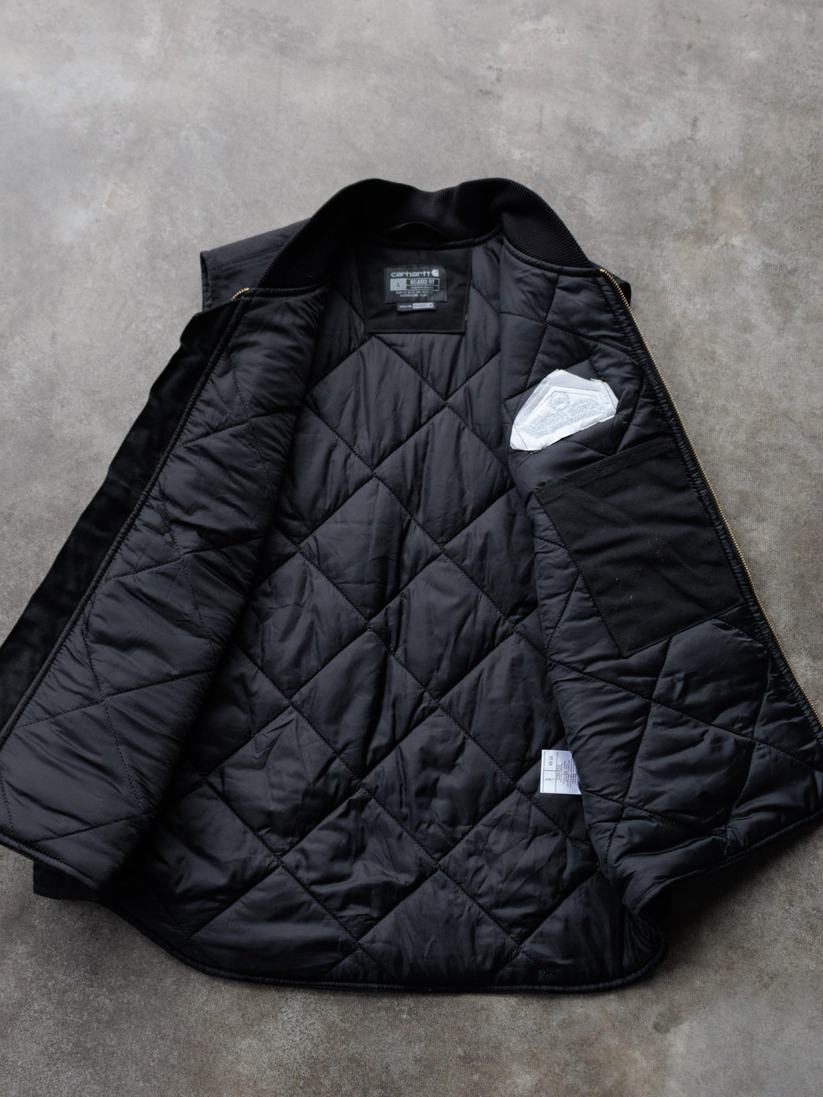 Vintage Black Carhartt Marlboro Unlimited Vest (L)