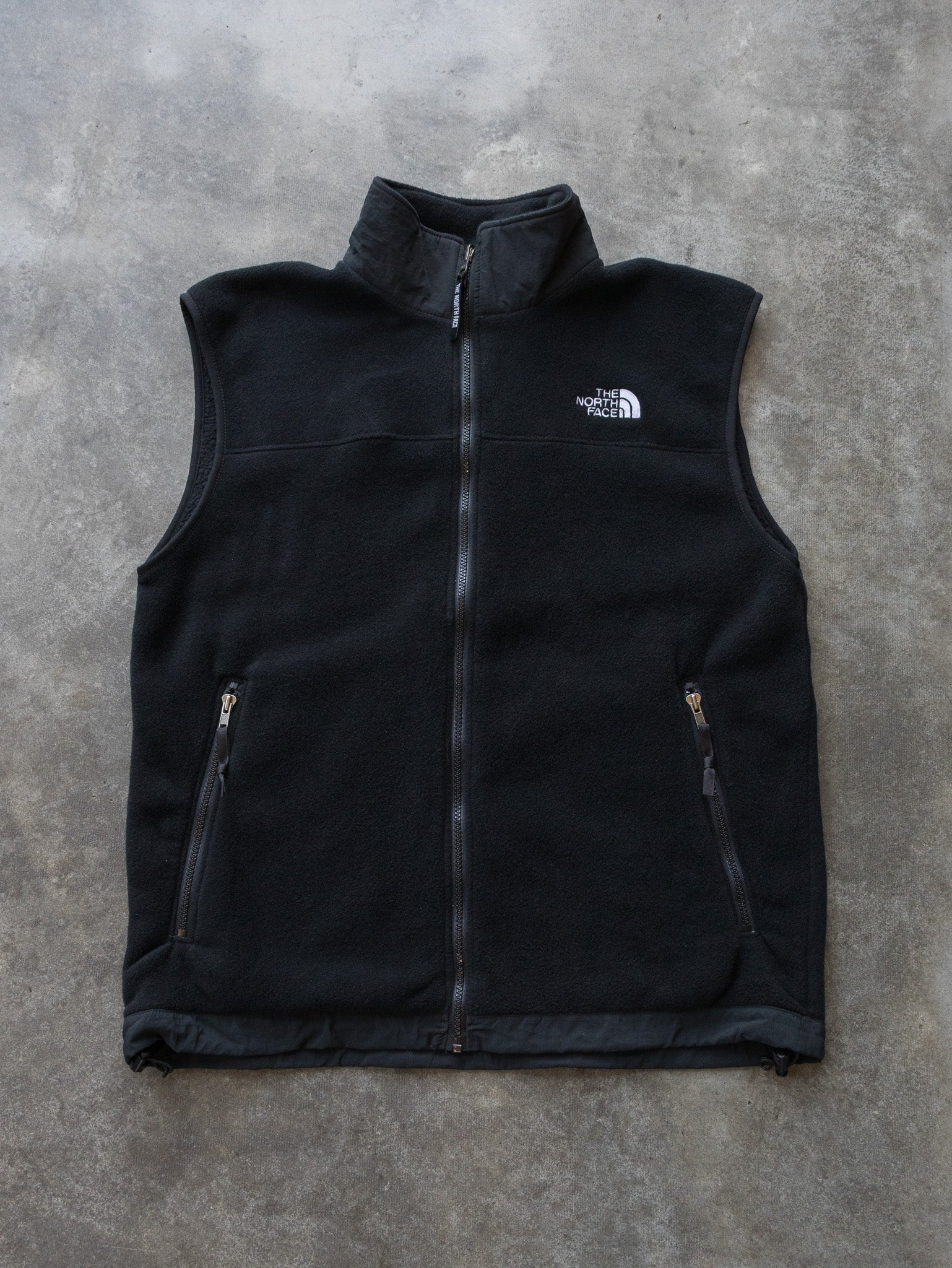 Vintage Black The North Face Fleece Vest (L)