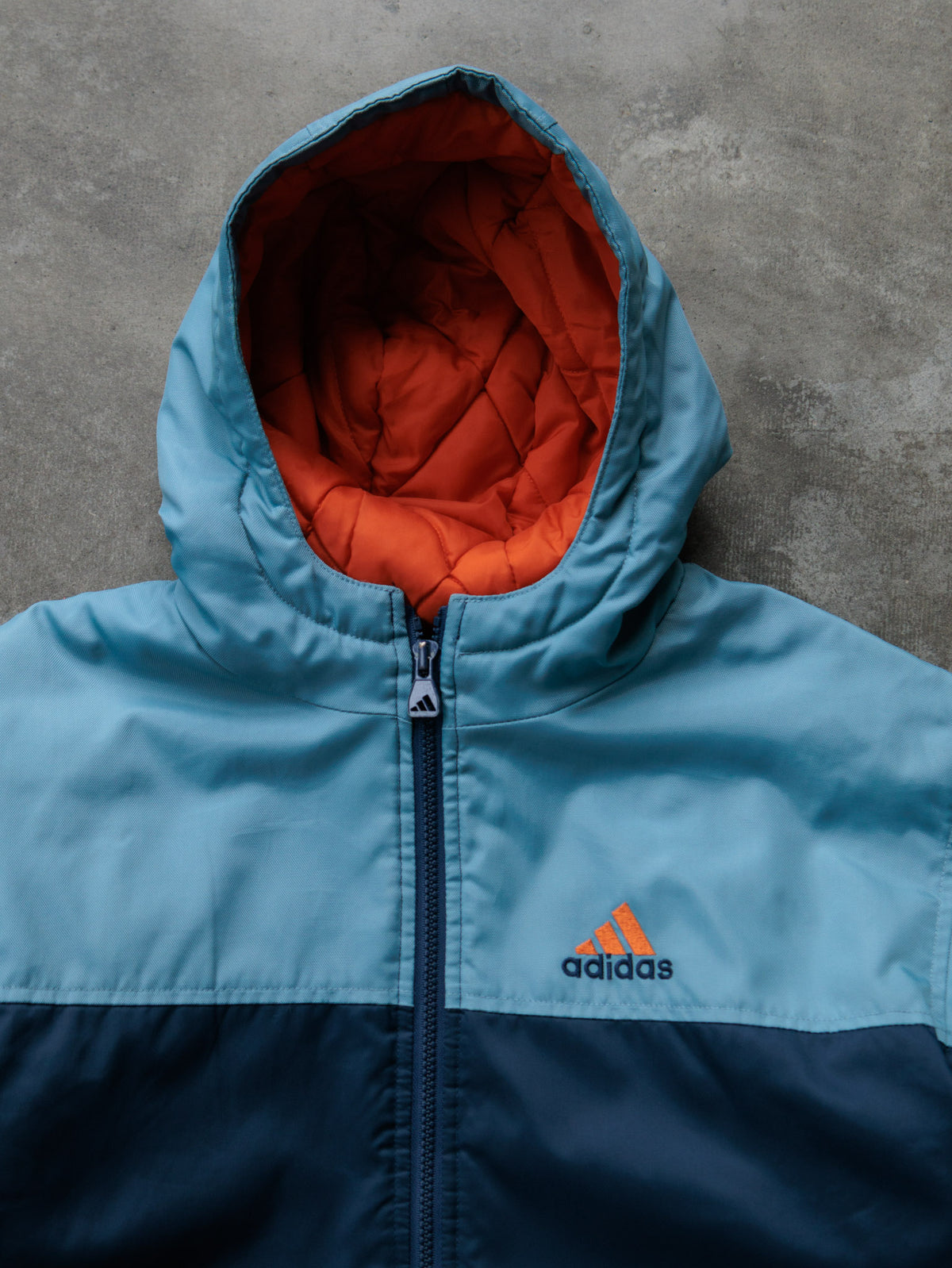 Vintage 00s Navy Adidas Colourblock Jacket (L)
