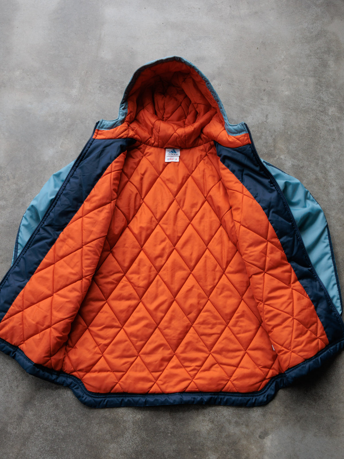 Vintage 00s Navy Adidas Colourblock Jacket (L)