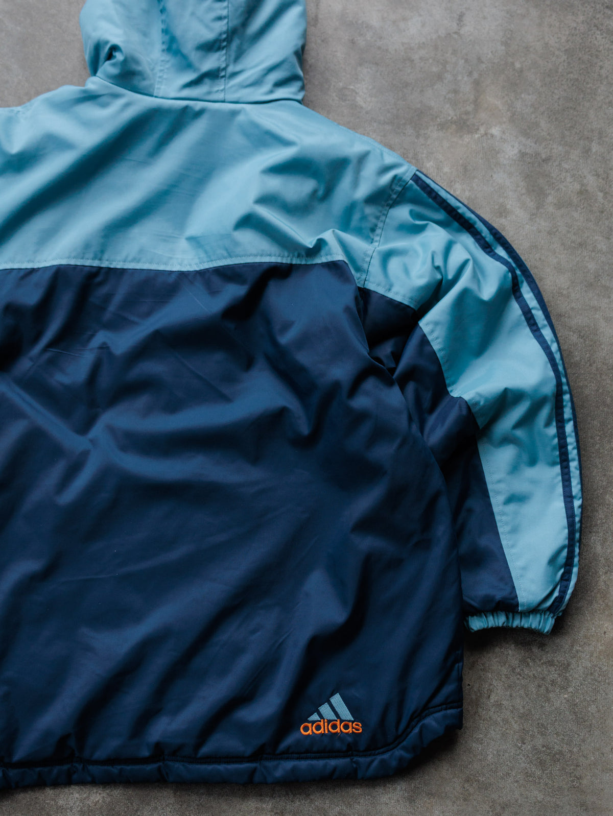 Vintage 00s Navy Adidas Colourblock Jacket (L)