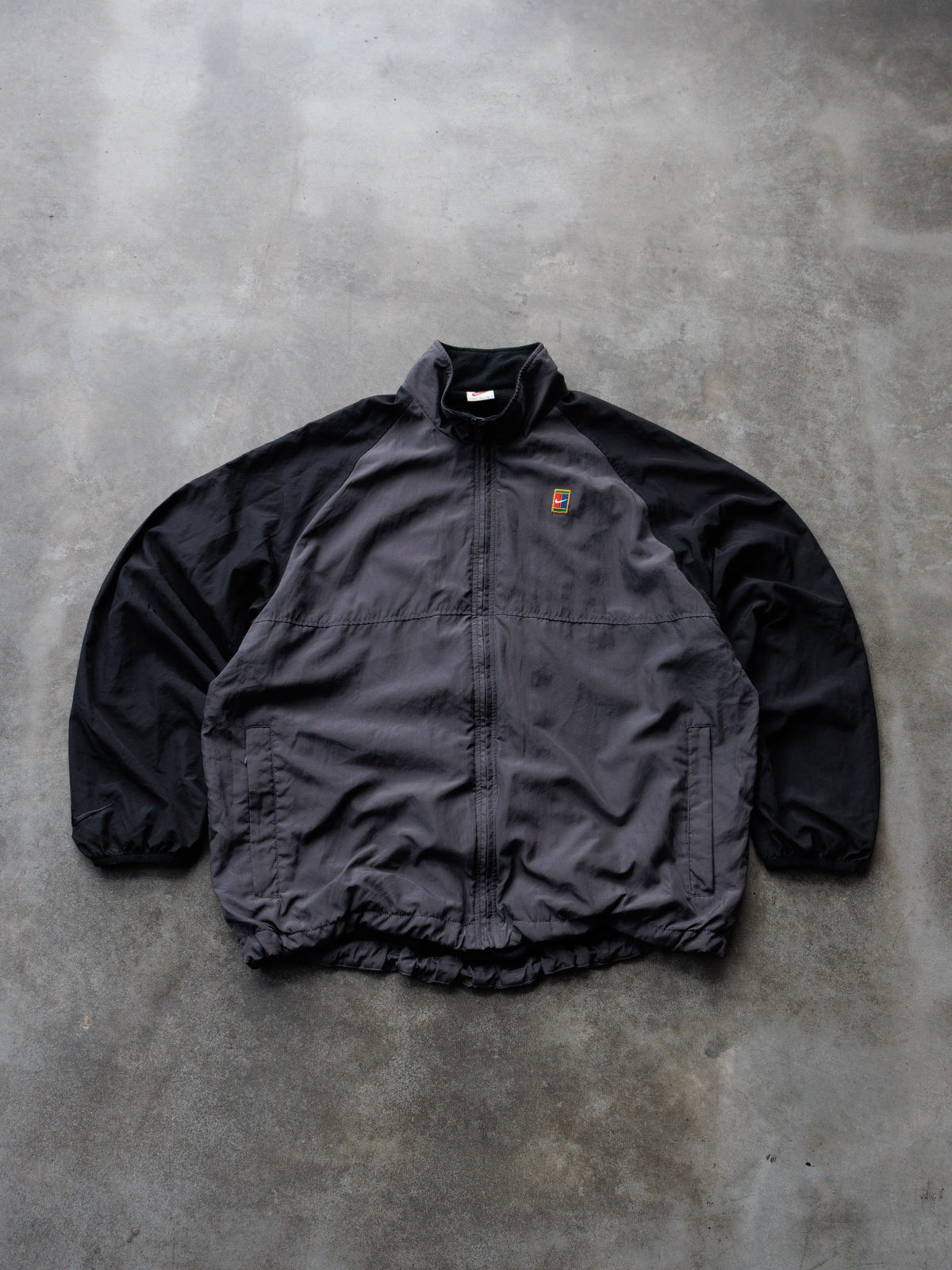 Vintage 90s Grey Nike Court Colourblock Jacket (L)