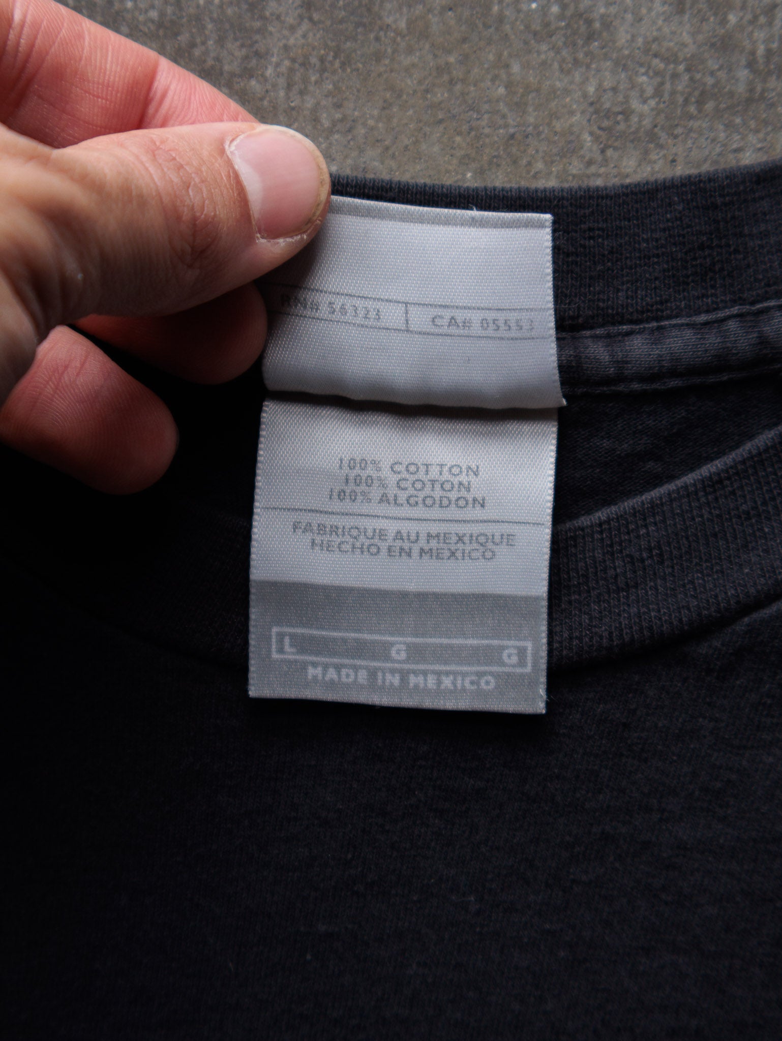 Vintage 00s Faded Black Nike Swoosh Tee (L)