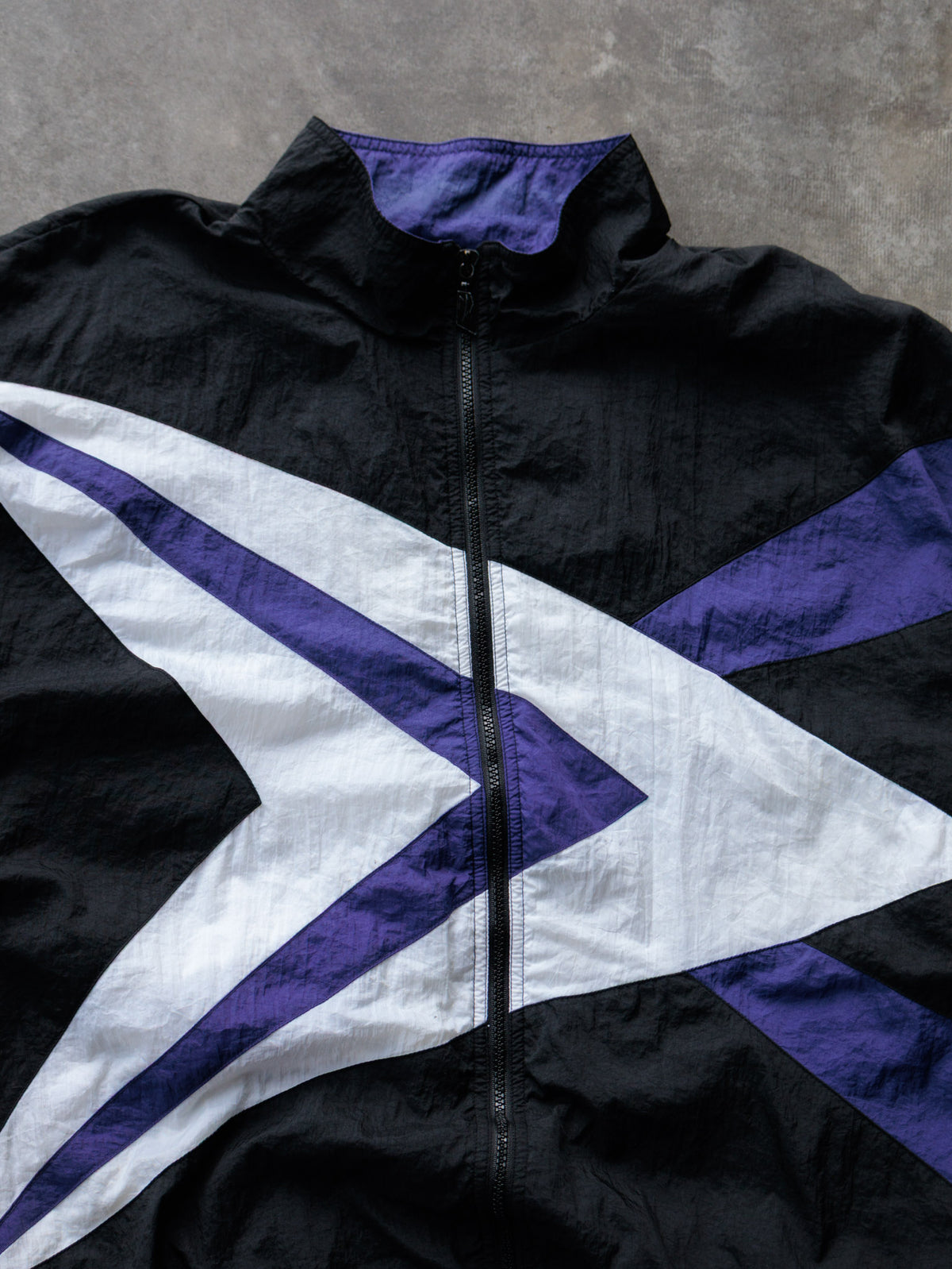 Vintage 90s Black Reebok Colourblock Jacket (XL)