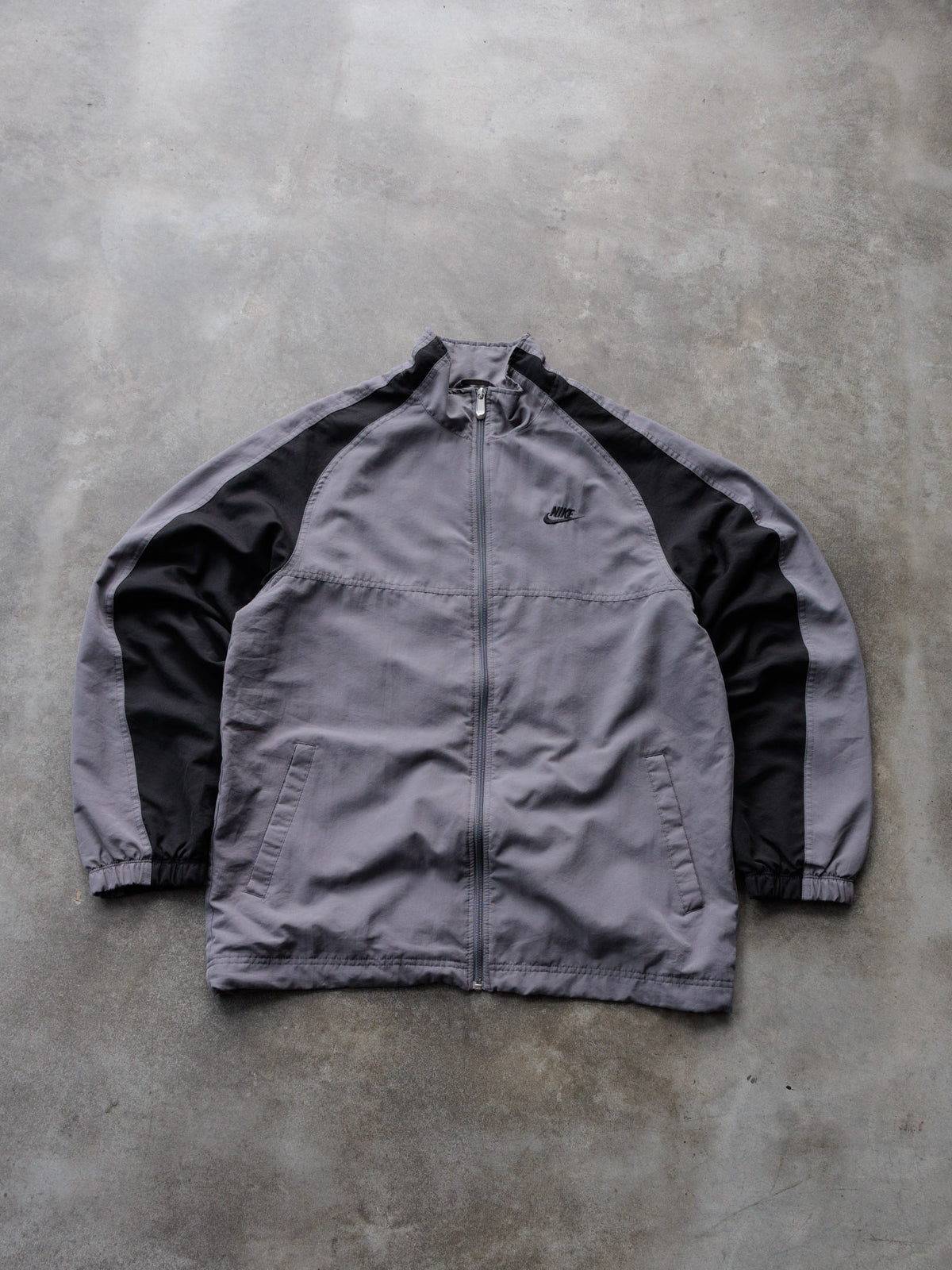 Vintage Grey Nike Colourblock Track Jacket (L)